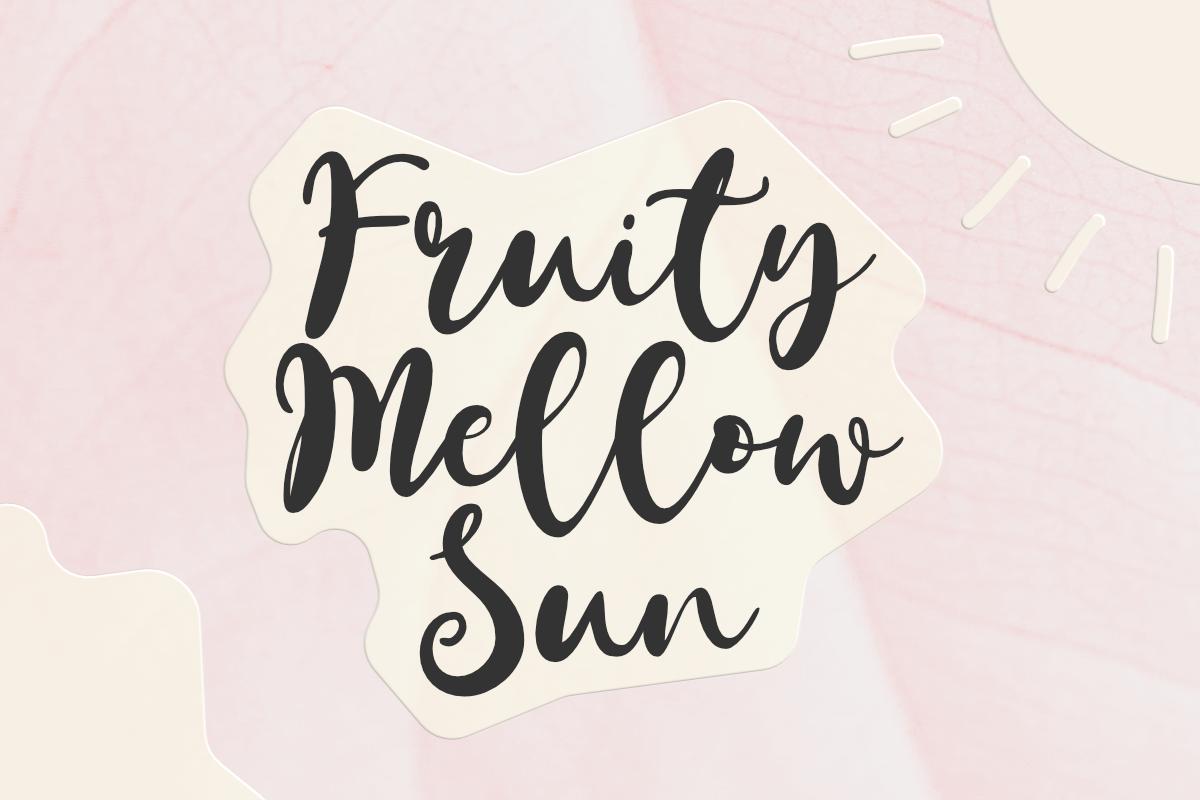 Fruity Mellow Sun Font