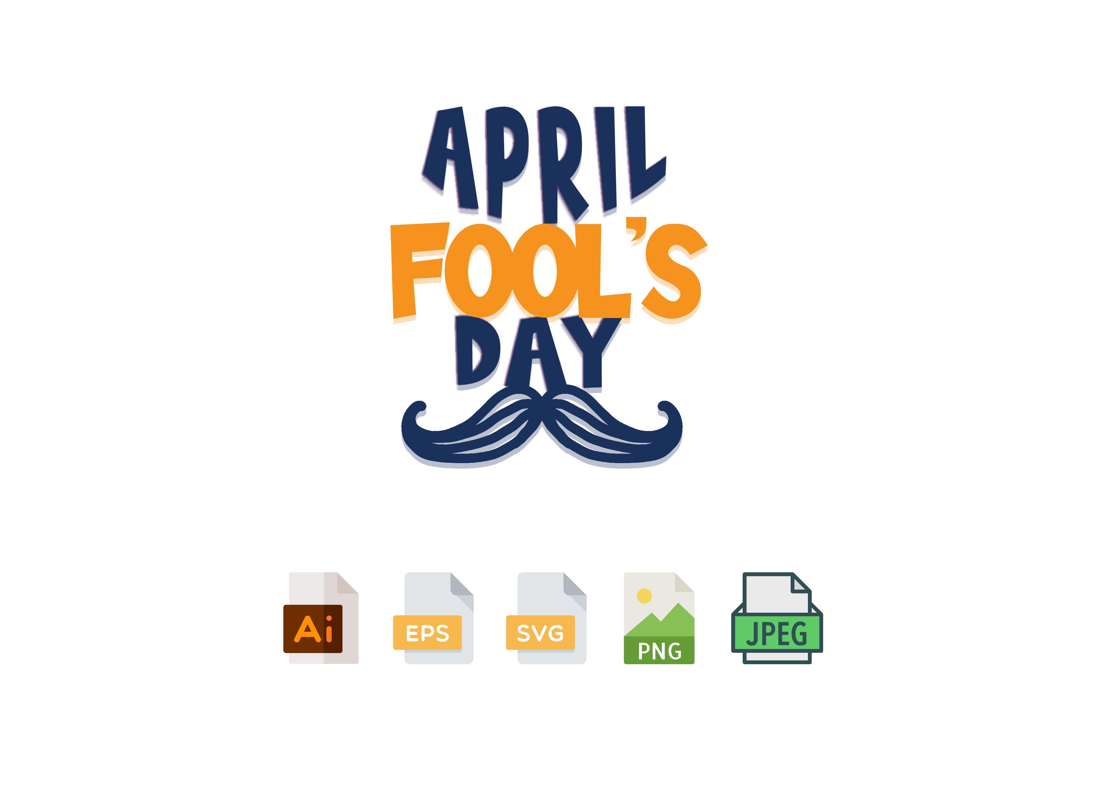 April Fools Day Design SVG