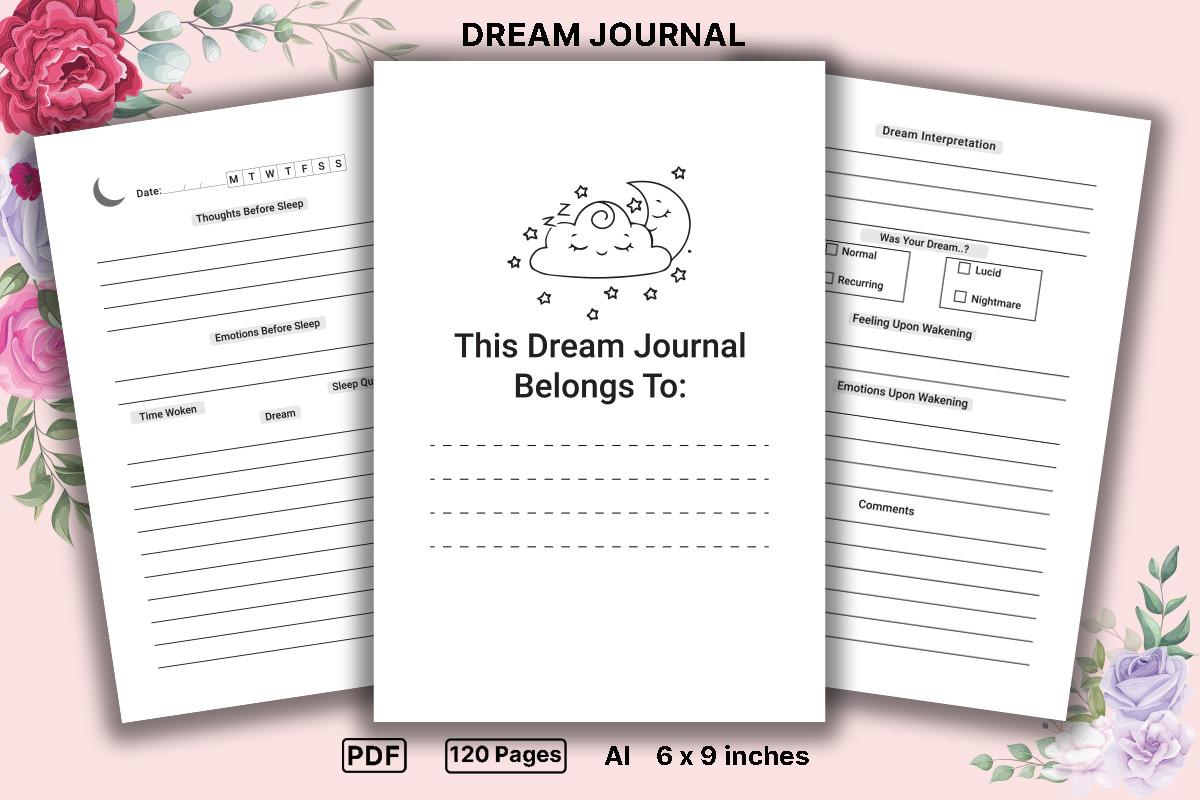 Dream Journal KDP Interior 120 Pages
