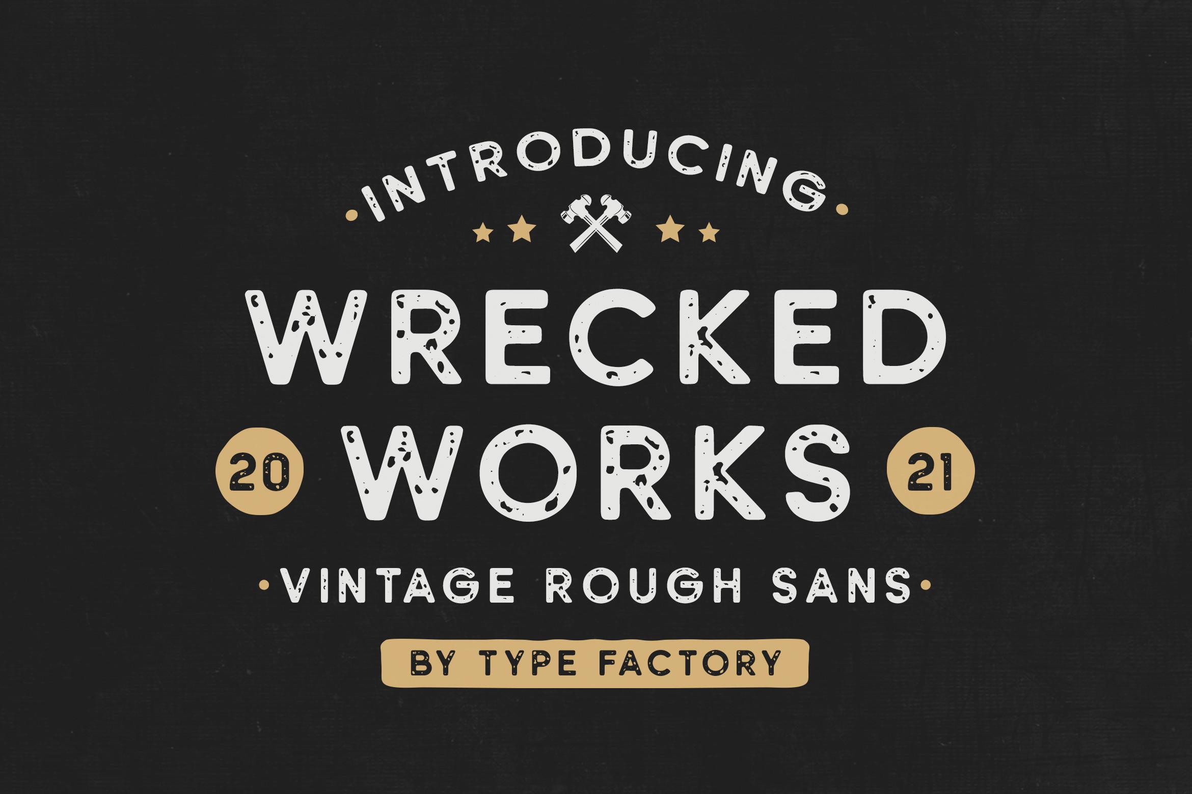 Wrecked Works Font