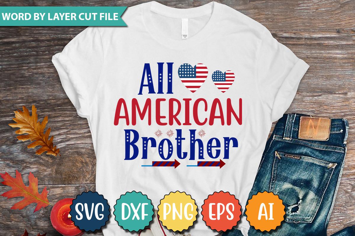 All American Brother Svg