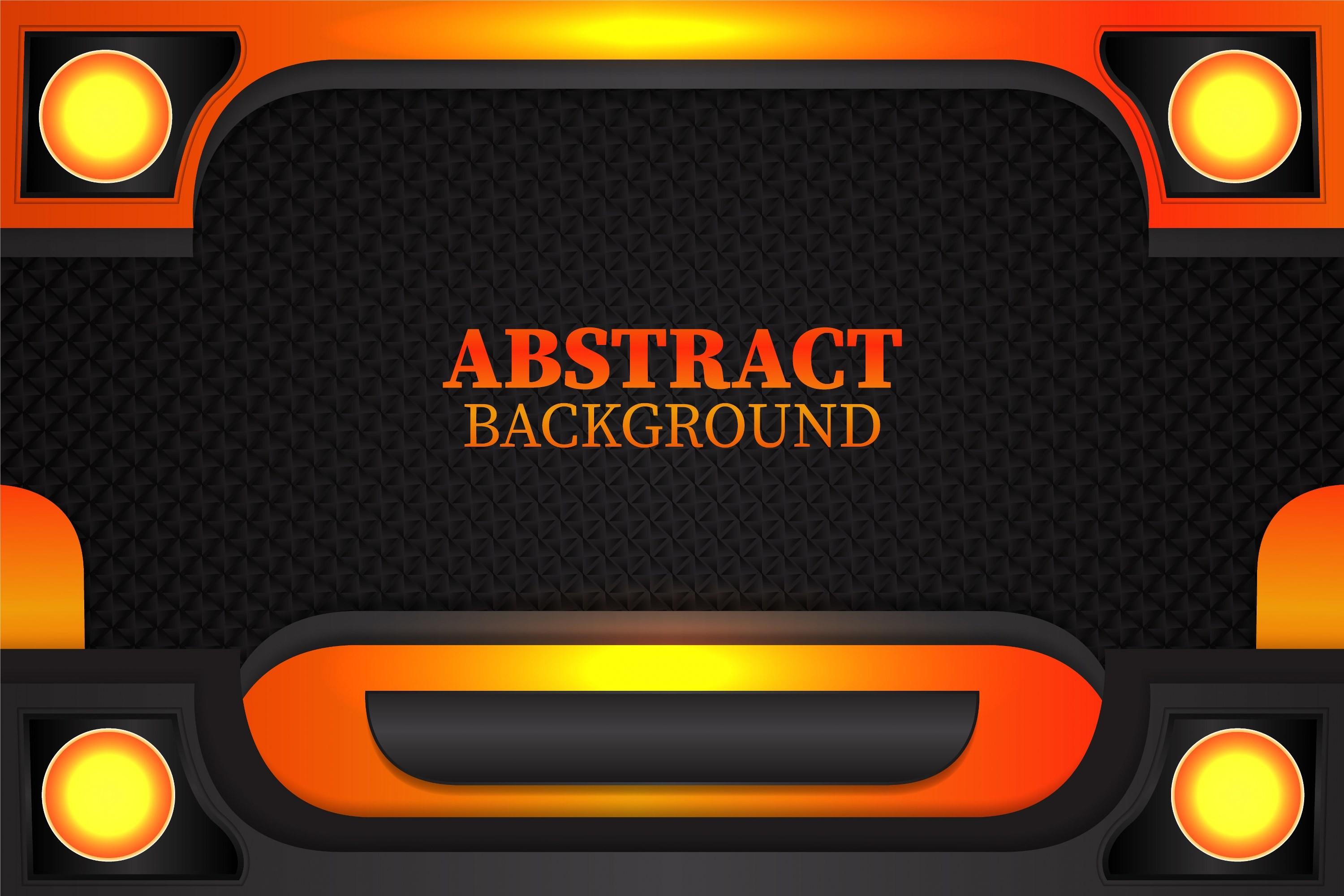 Abstract Background Black Orange Color