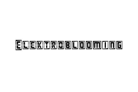 Elektroblooming Font