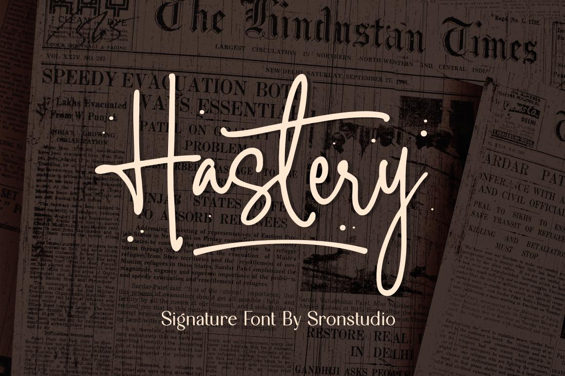 Hastery Font