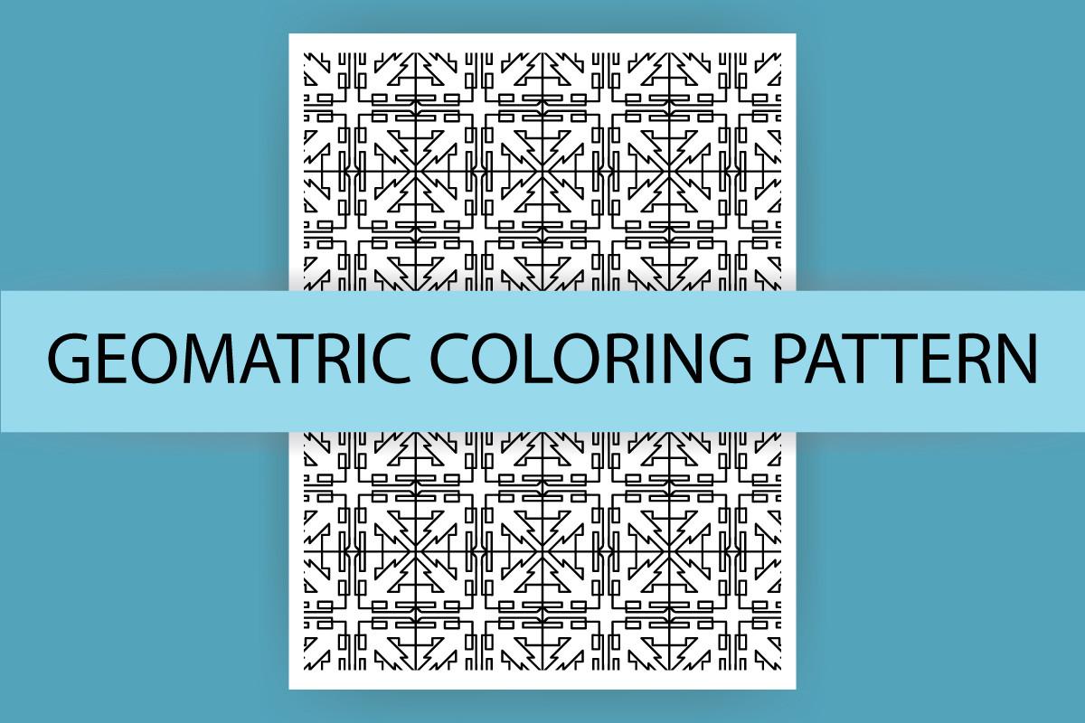 KDP Geometric Coloring Pattern Pages