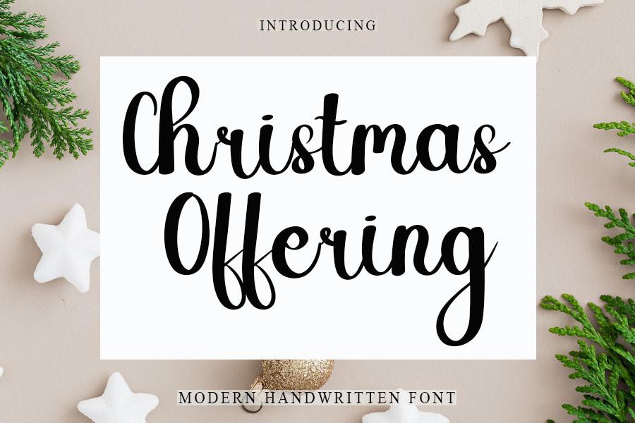 Christmas Offering Font