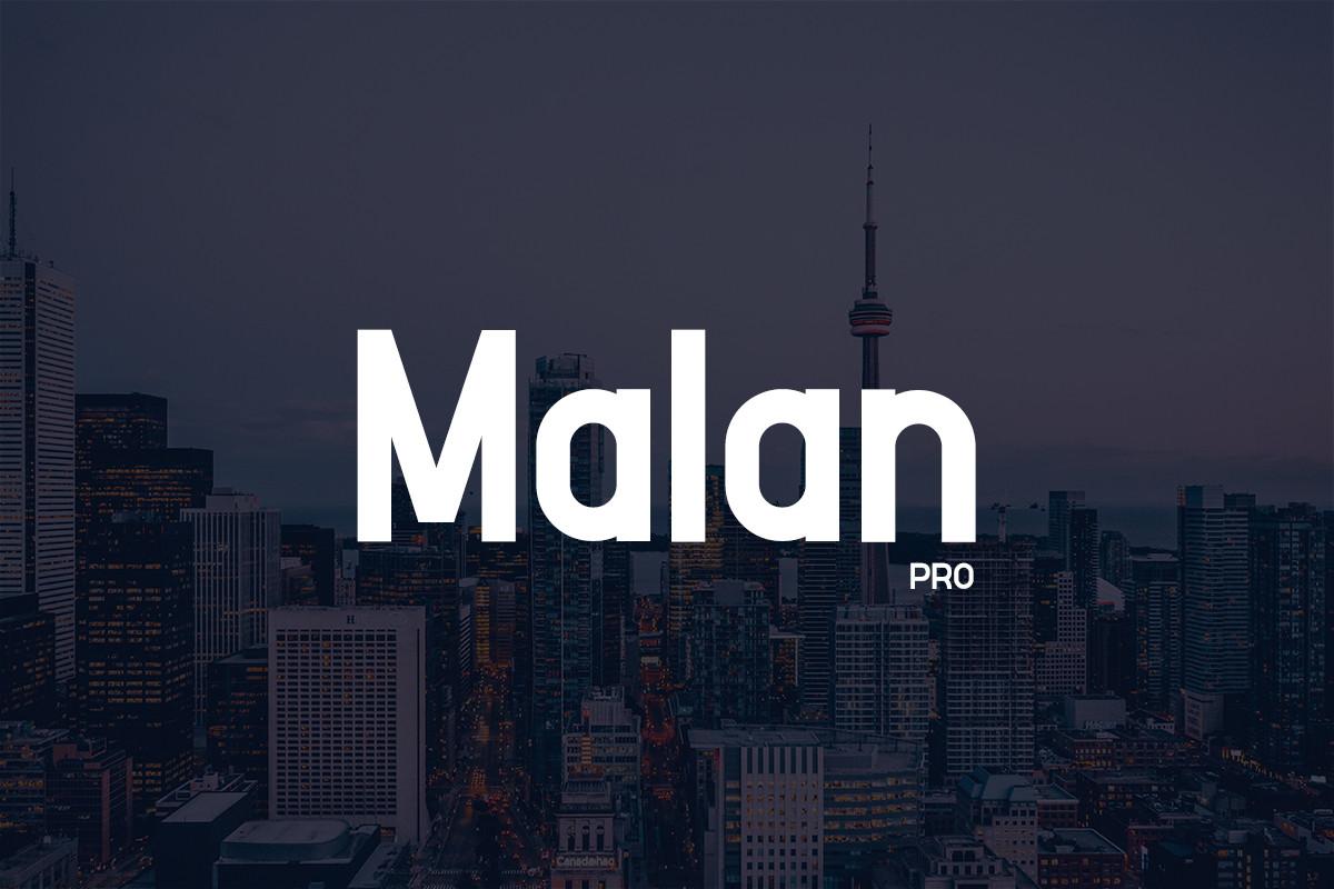 Malan Pro Font