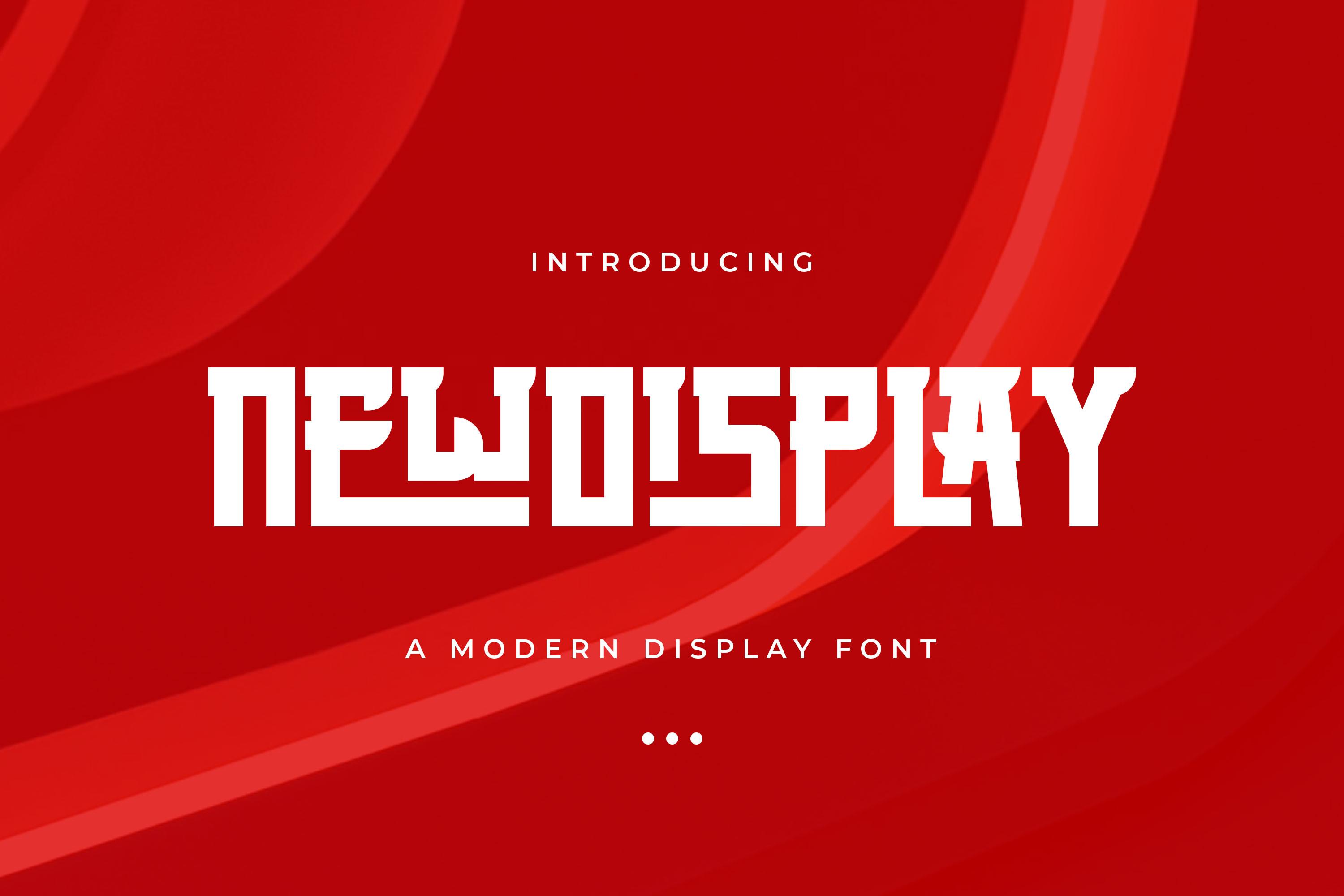 New Display Font