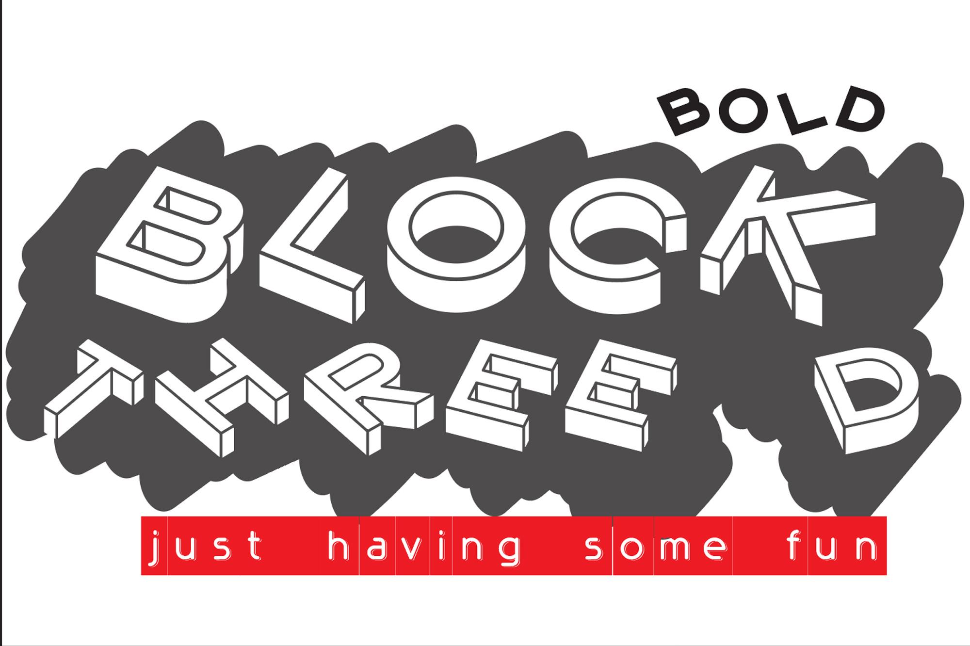 Block3D Bold Font