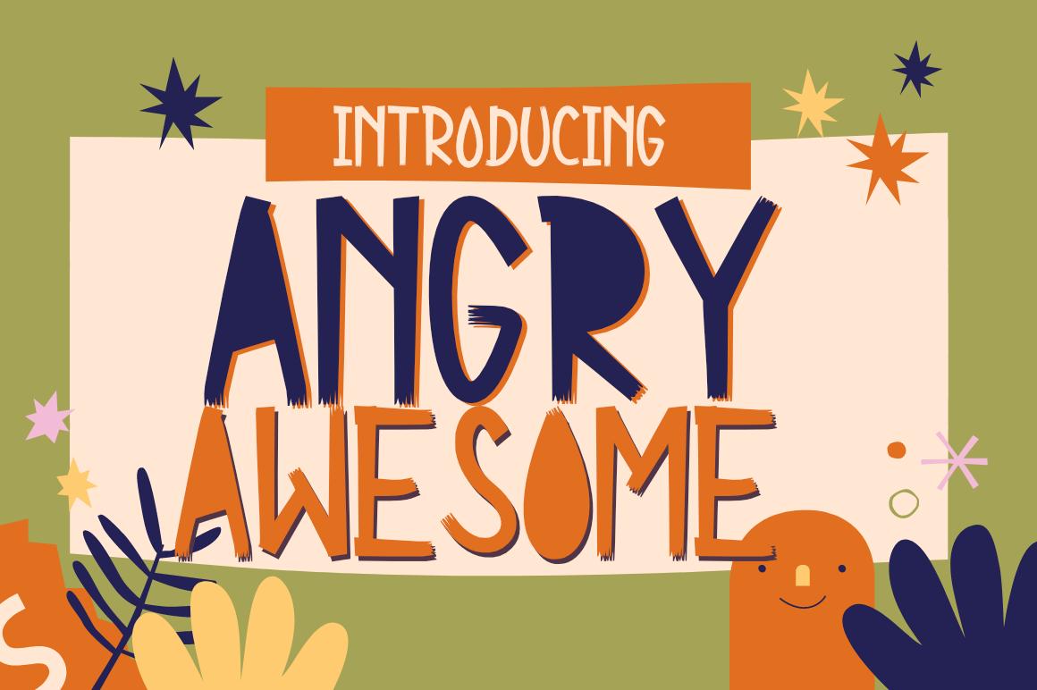 Angry Awesome Font