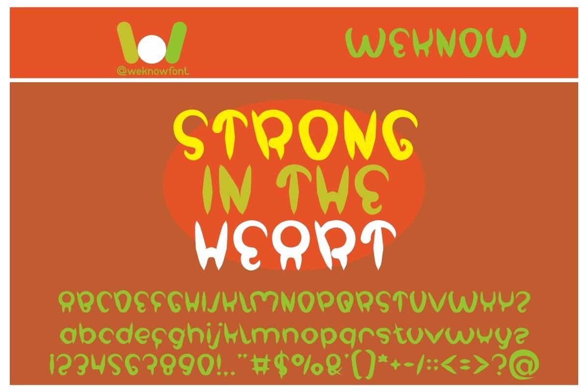 Strong in the Heart Font