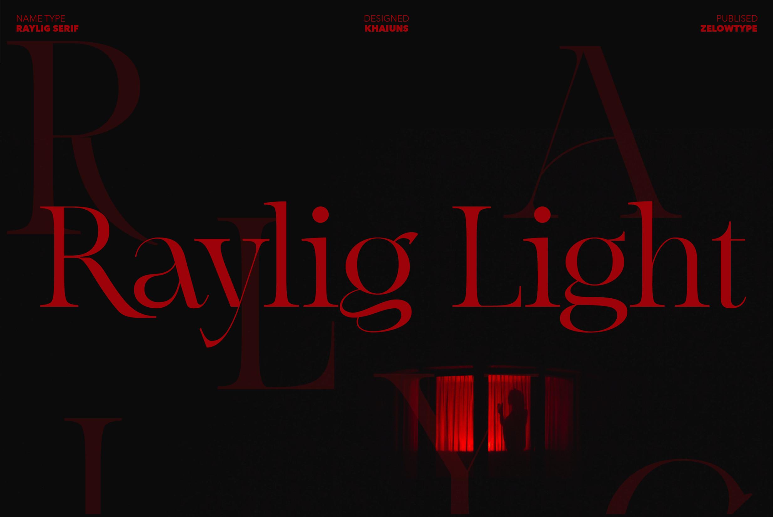 Raylig Light Font