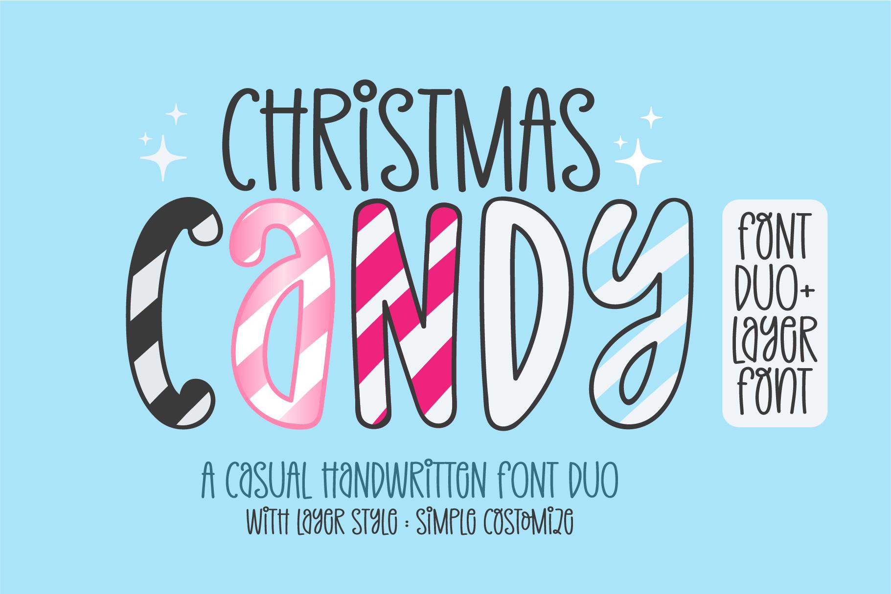 Christmas Candy Font