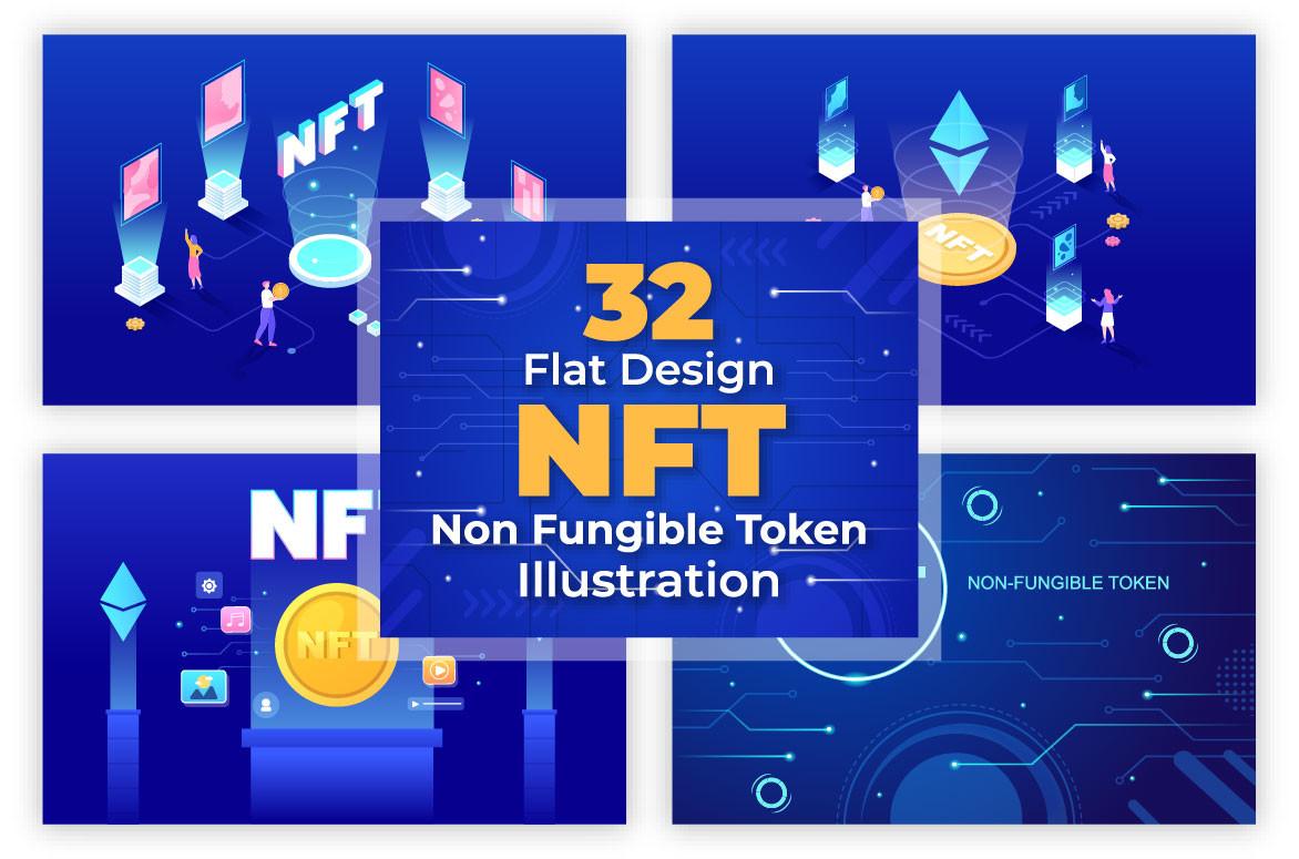 32 NFT Non Fungible Token Crypto Art