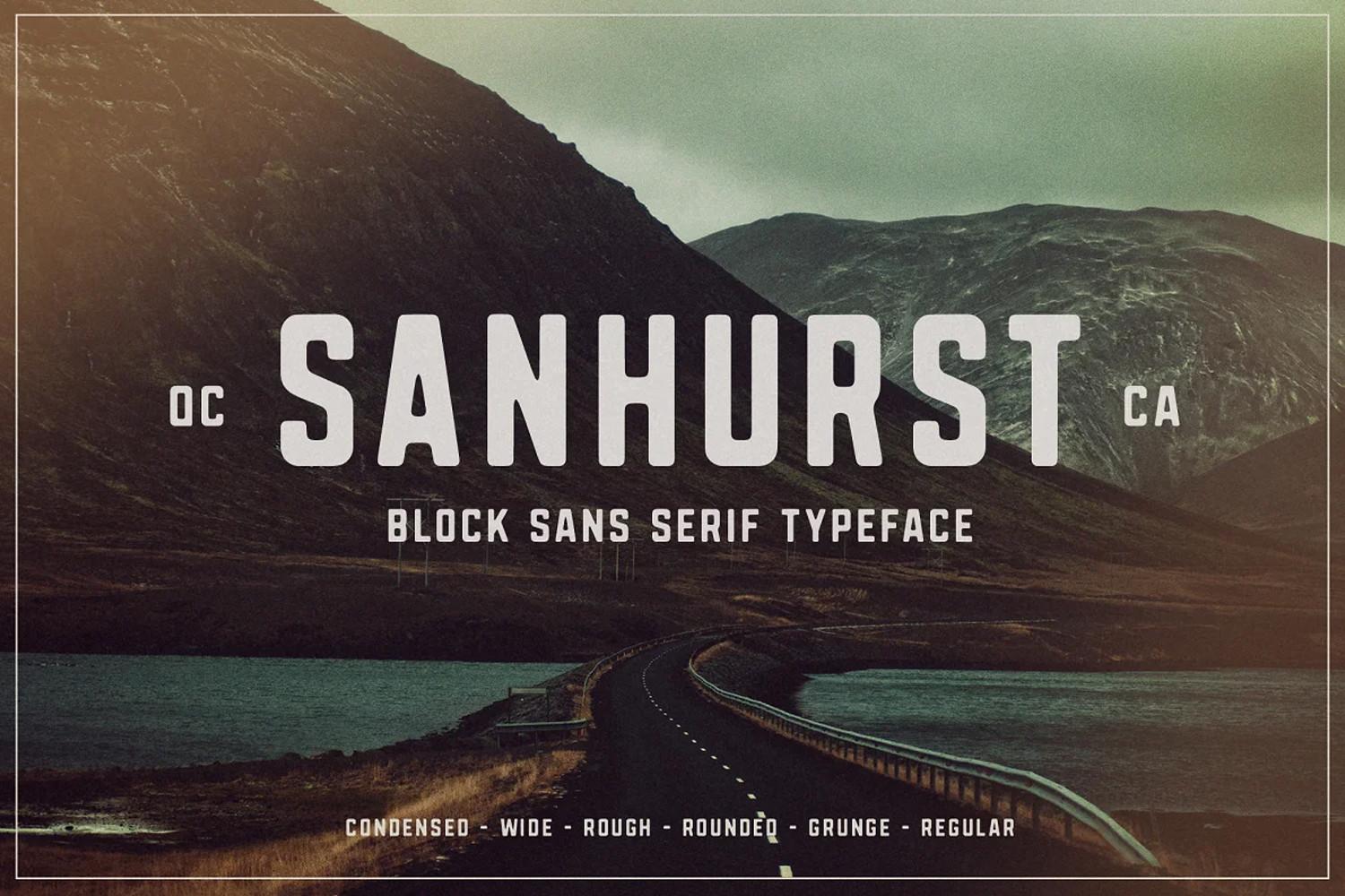 Sanhurst Font