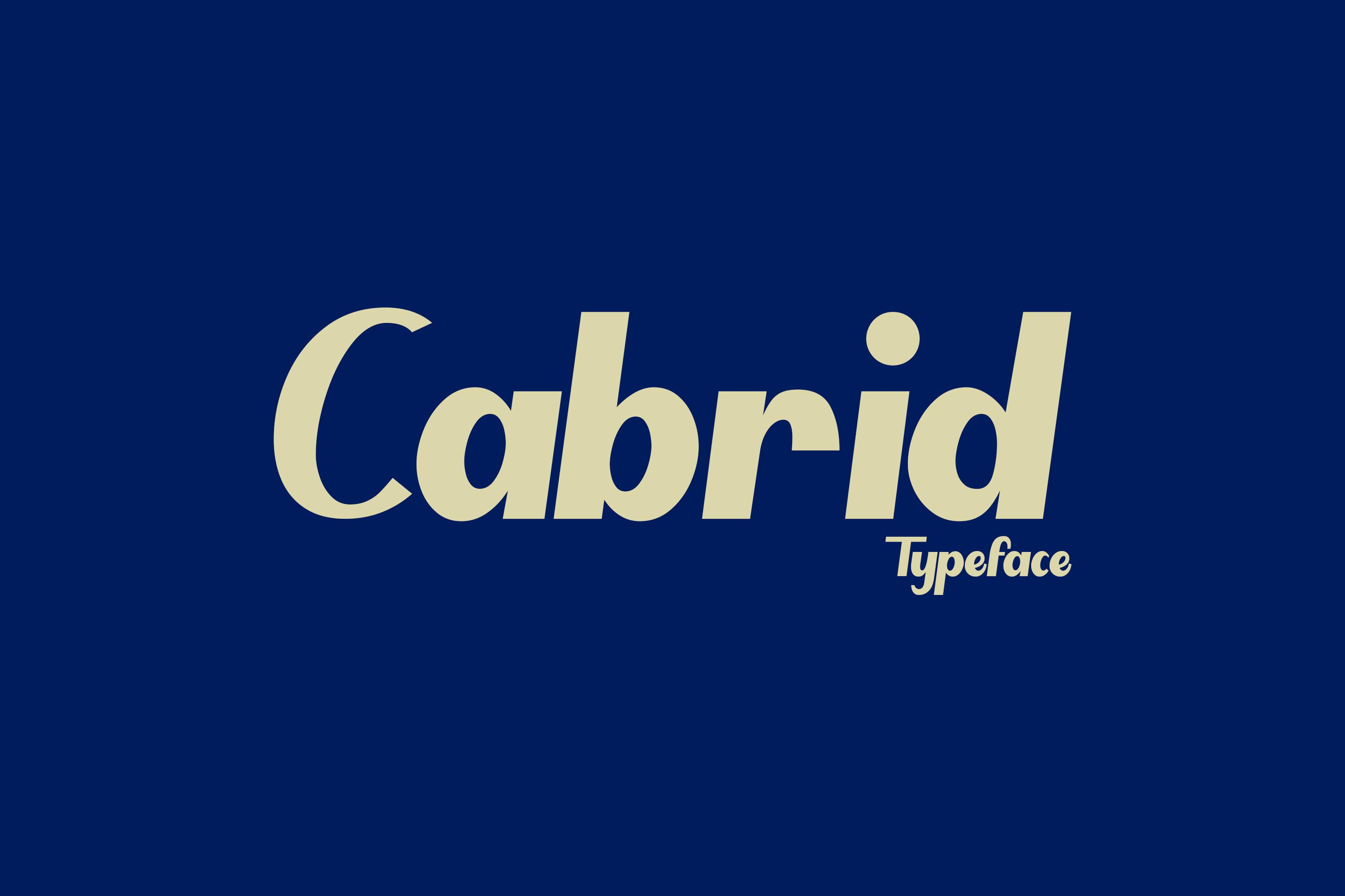 Cabrid Font