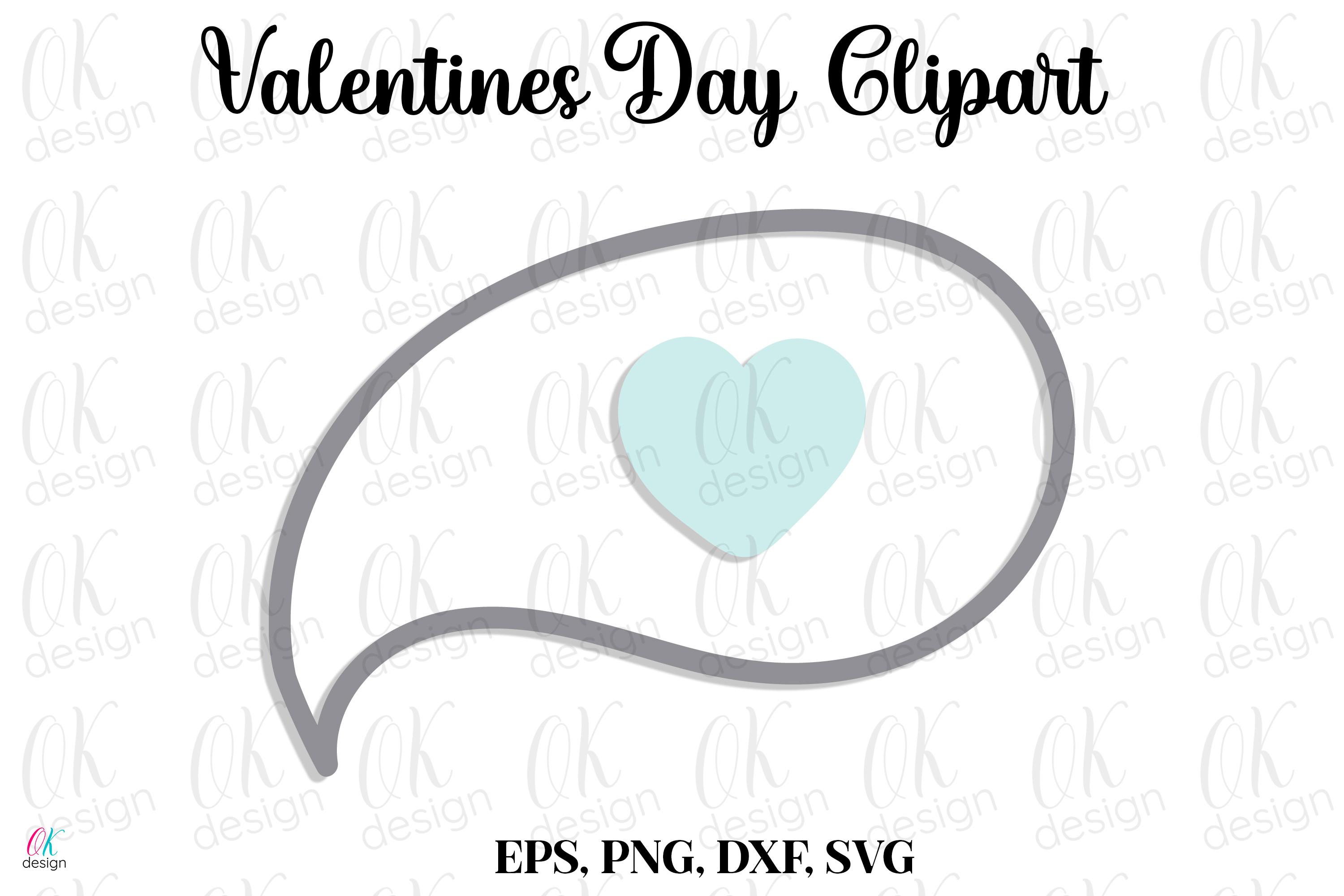Valentines Clipart SVG, DXF, PNG Files.