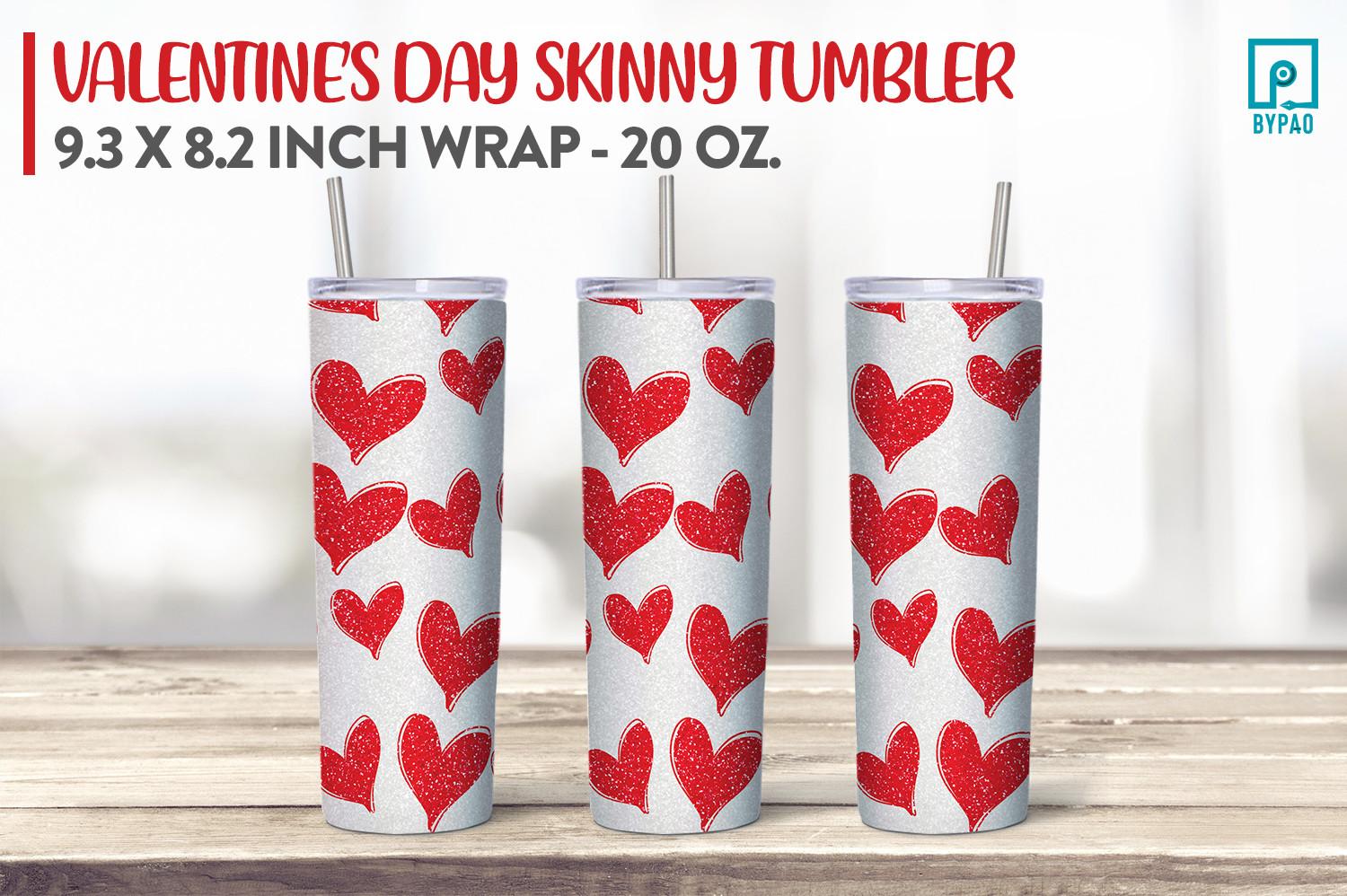 Skinny Tumbler Valentine Sublimation 17