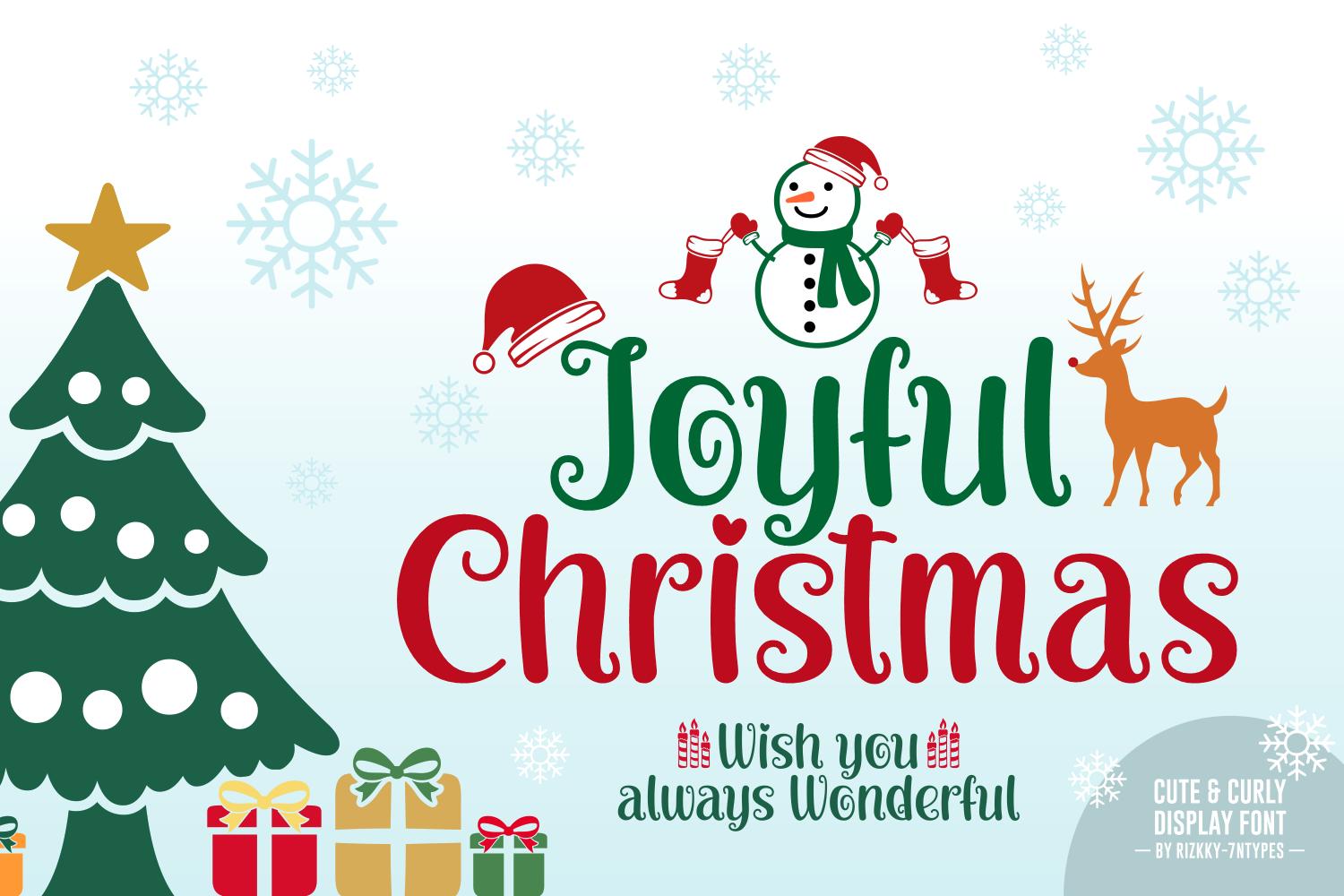 Joyful Christmas Font