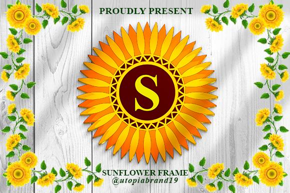 Sunflower Frame Monogram Font