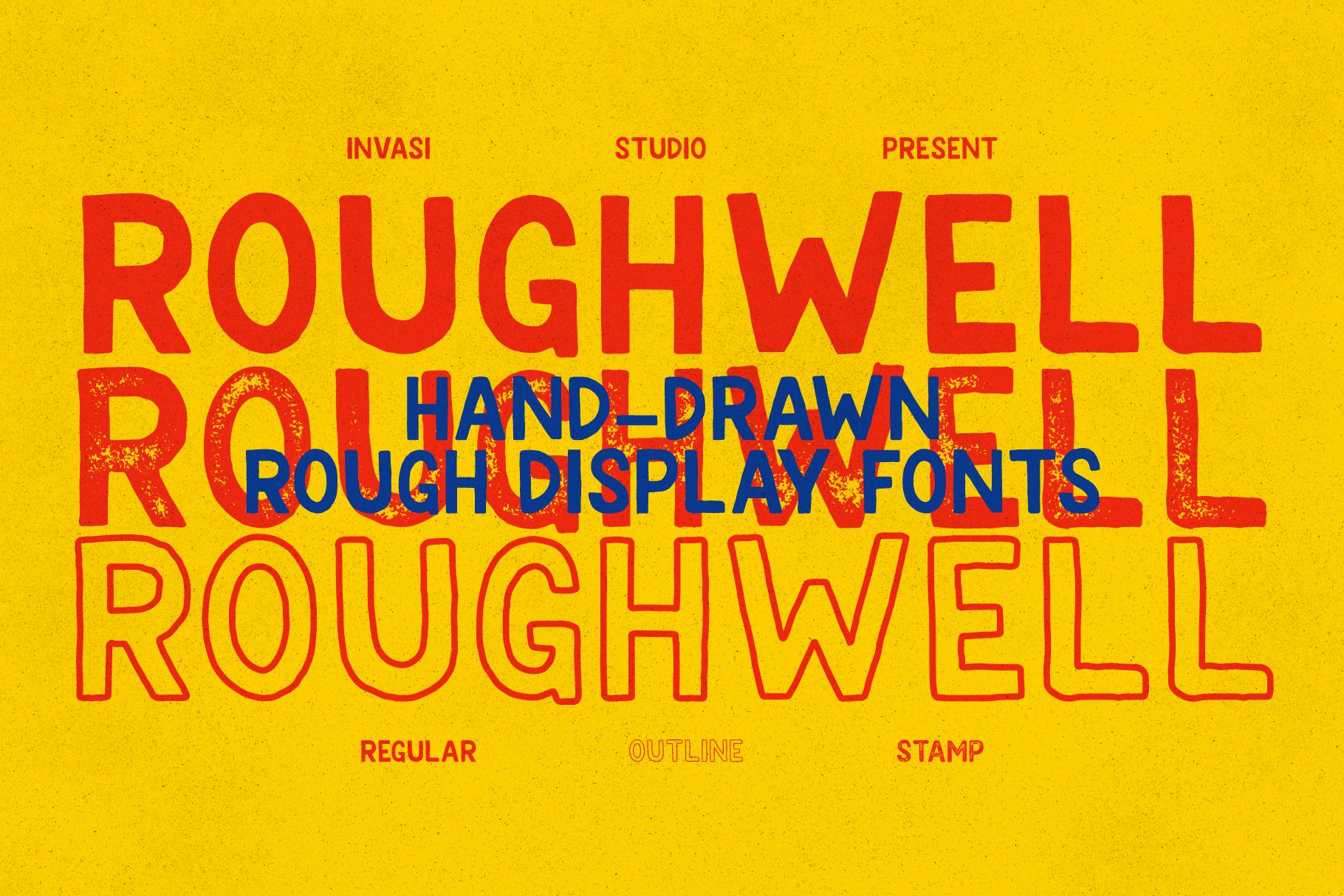 Roughwell Family Font