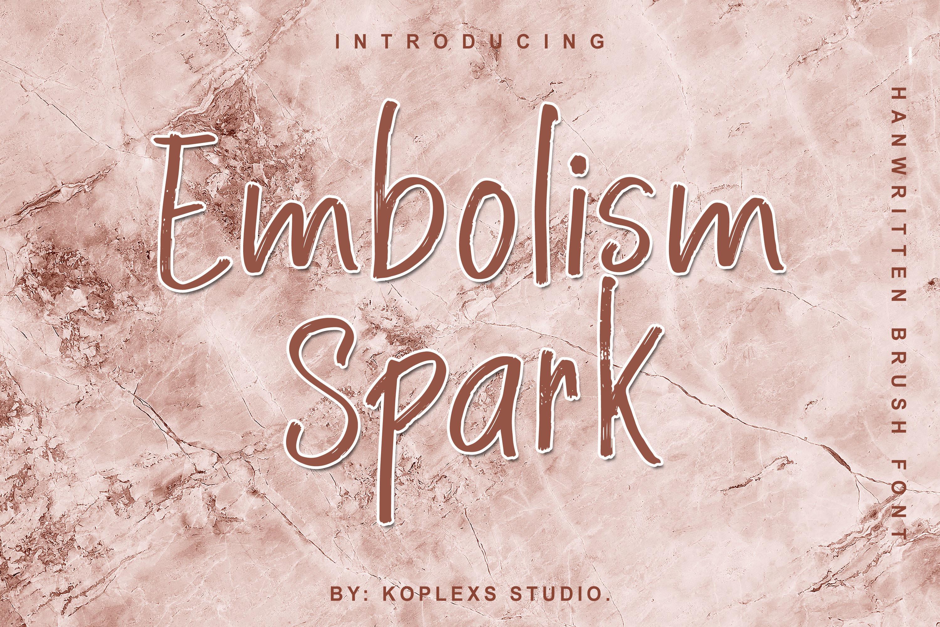 Embolism Spark Font