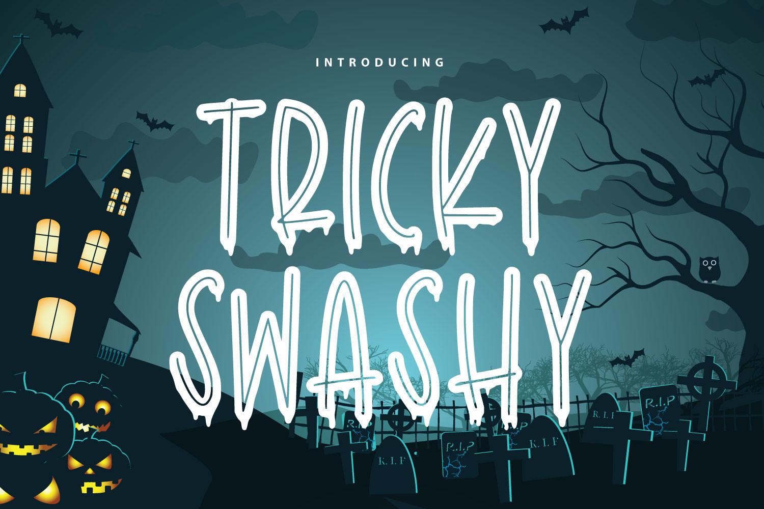 Tricky Swashy Font