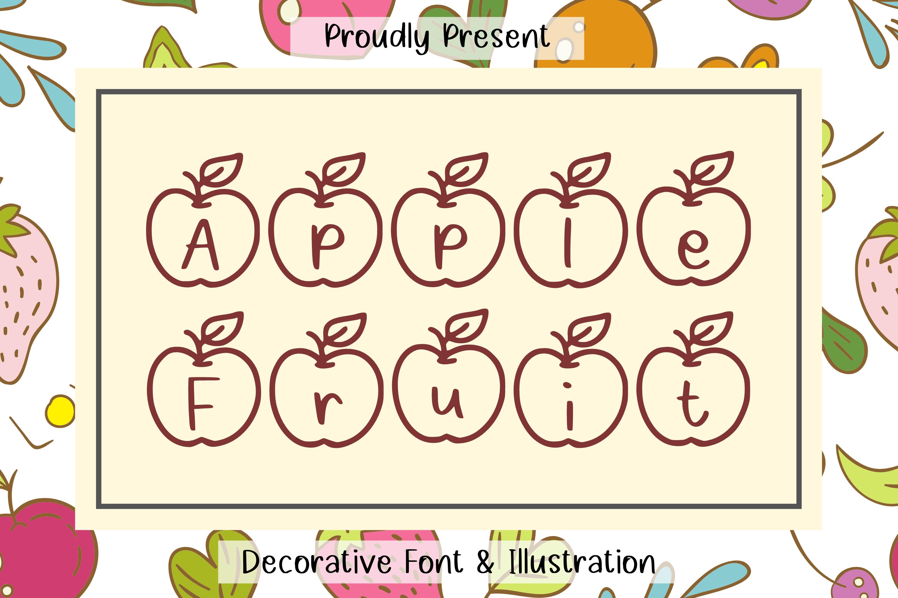 Apple Fruit Font