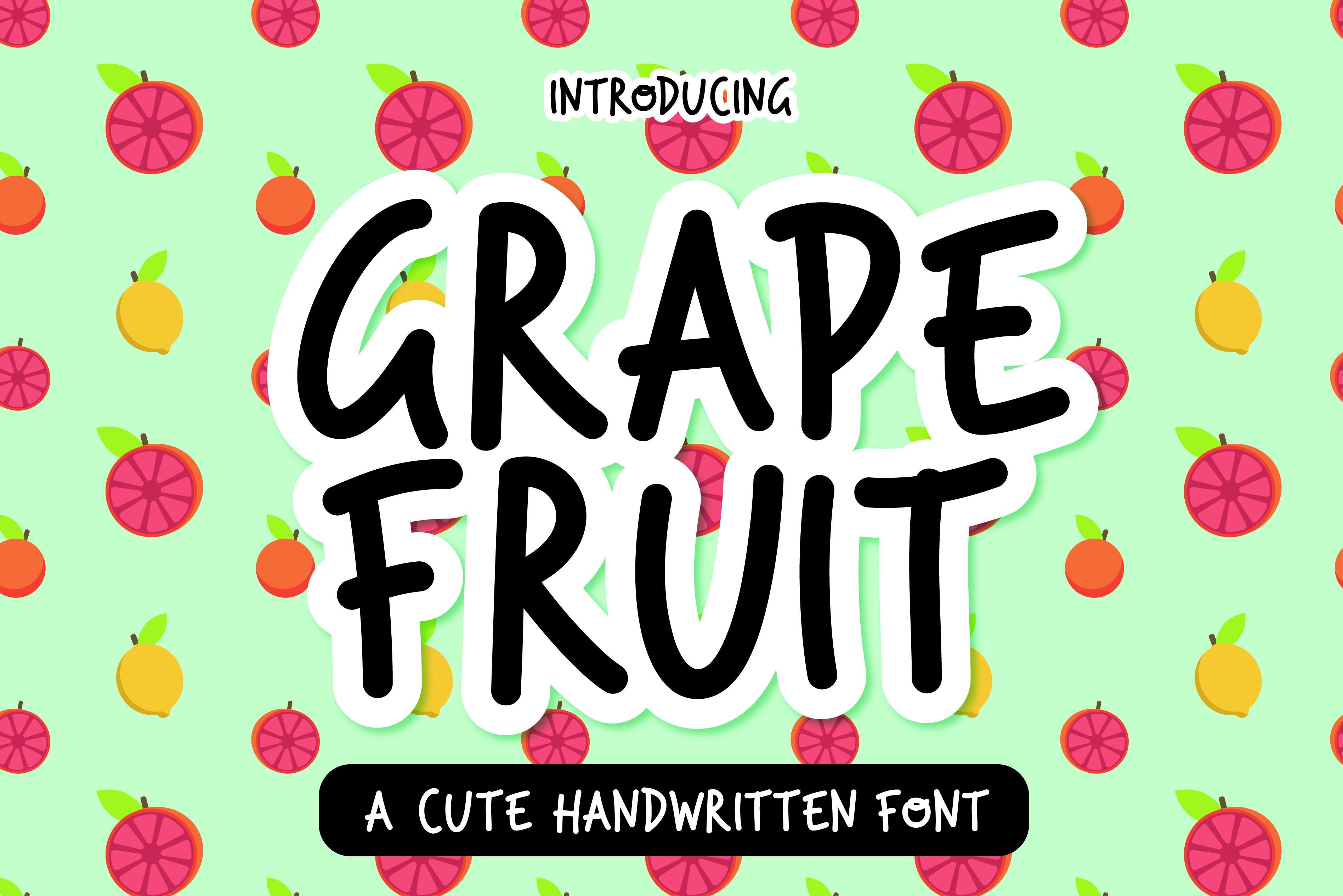 Grape Fruit Font