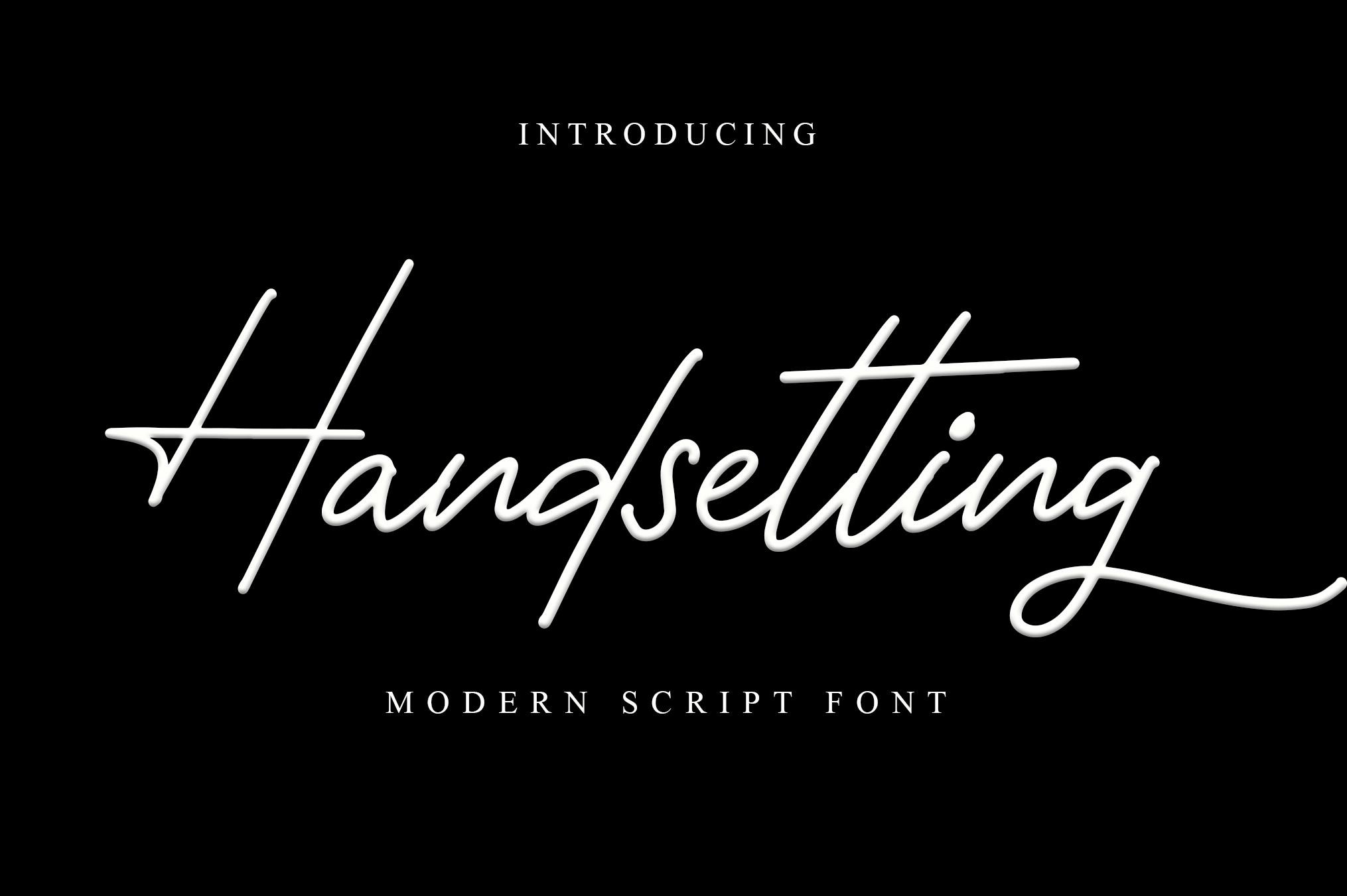 Handsetting Font
