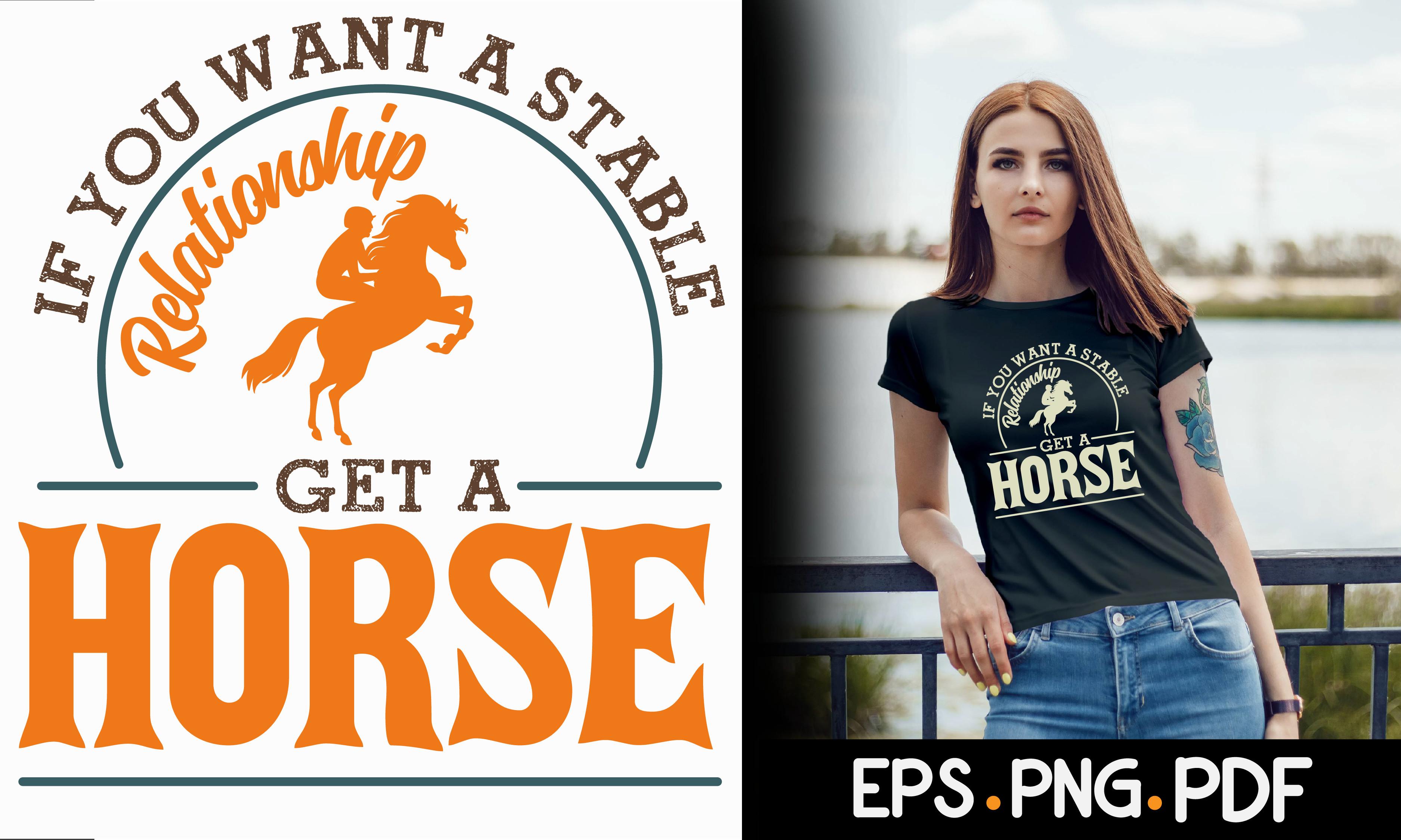 Horse T Shirt Design Vintage