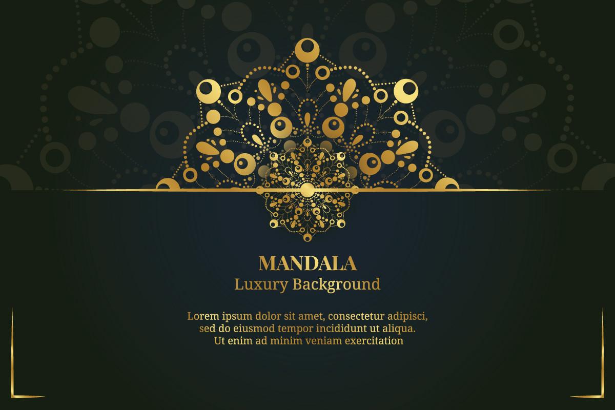 Luxury Background Golden Mandala