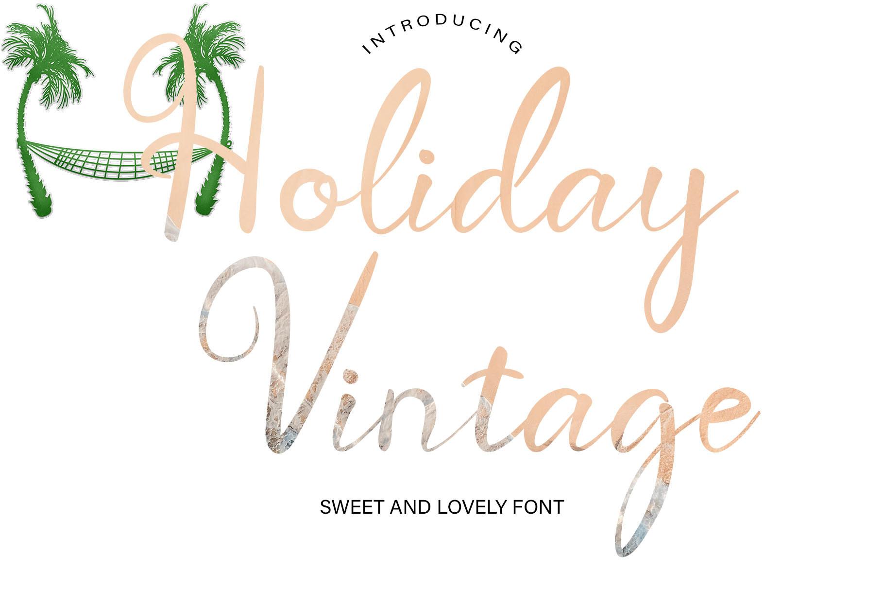 Holiday Vintage Font