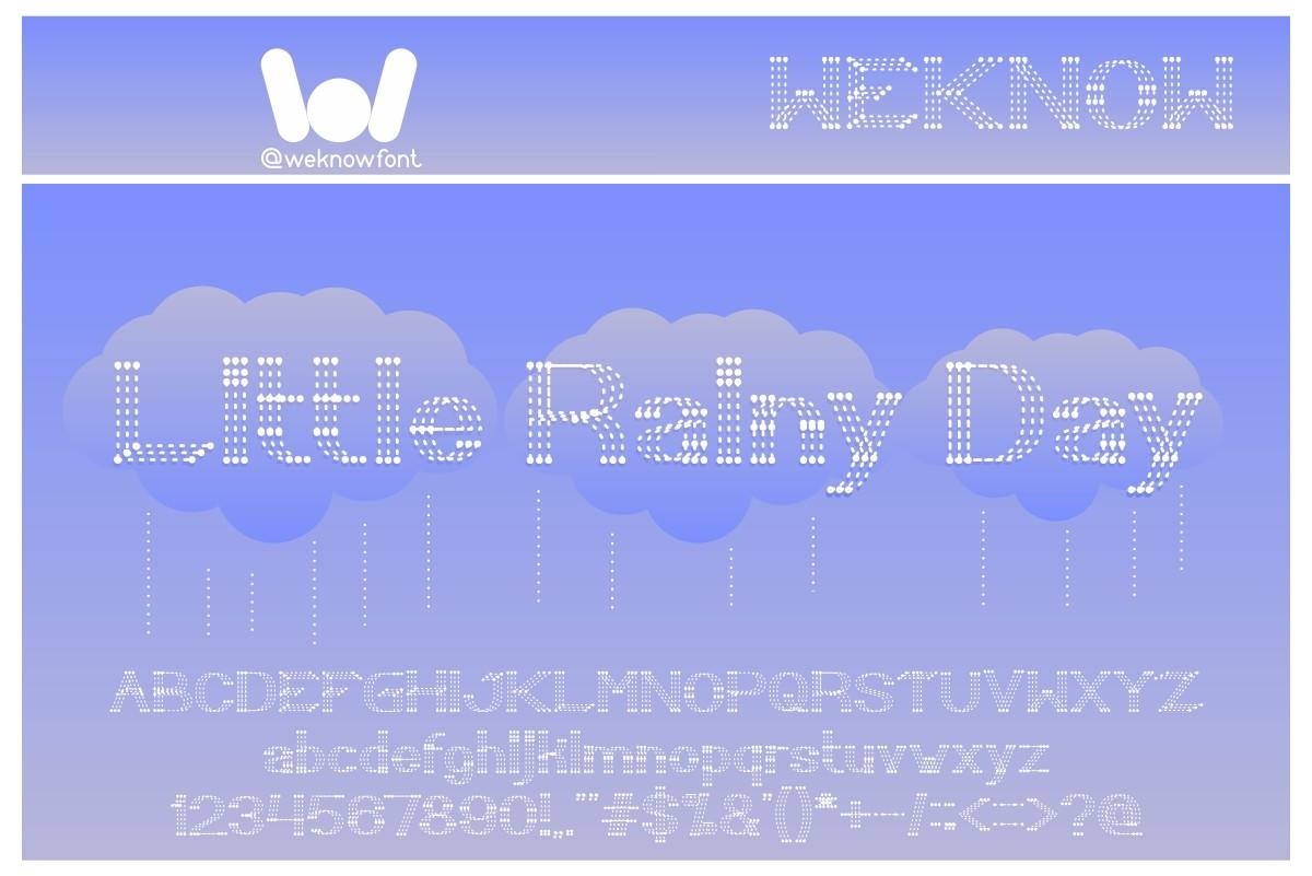 Little Rainy Day Font