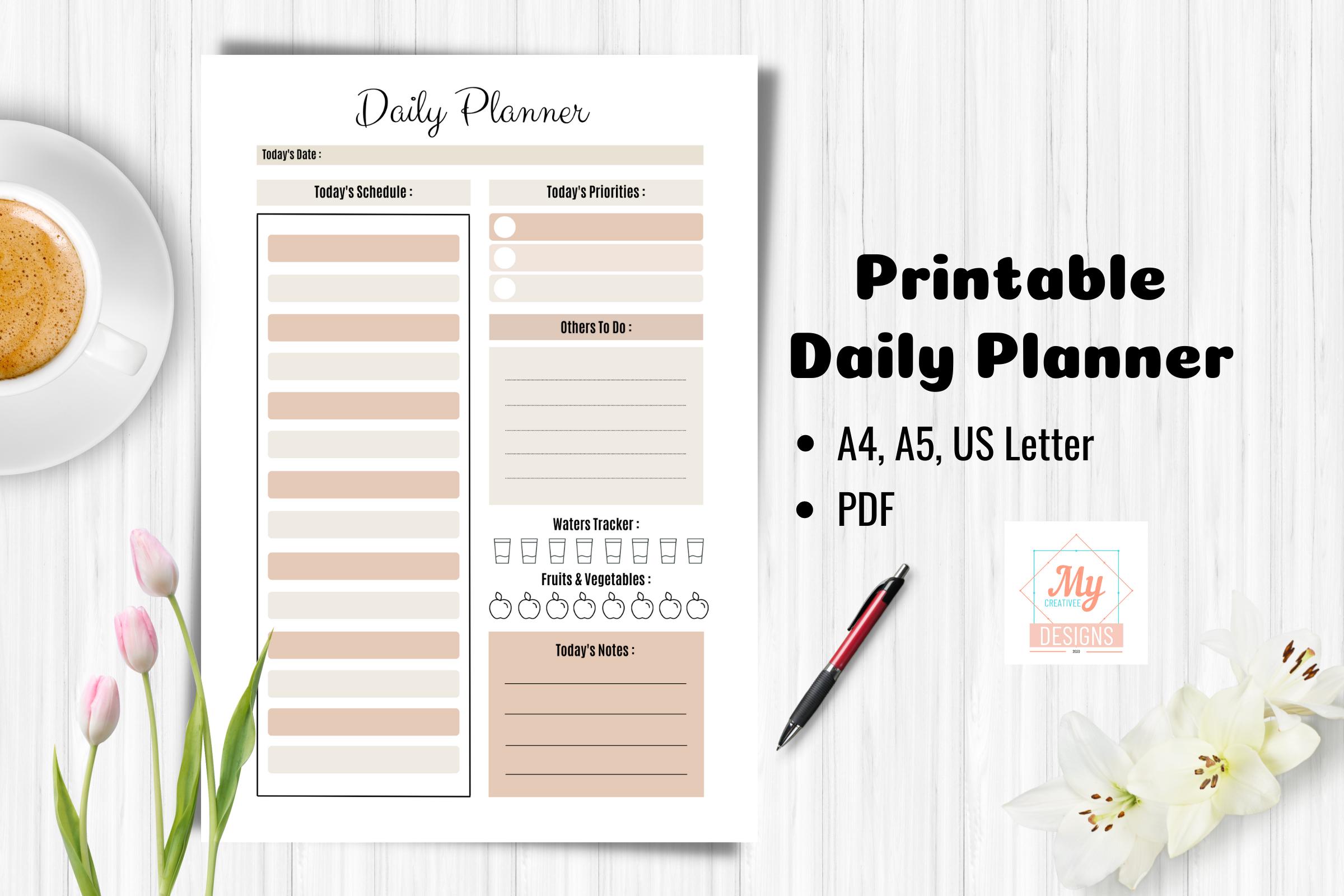 Printable Daily Planner Page Inserts 3