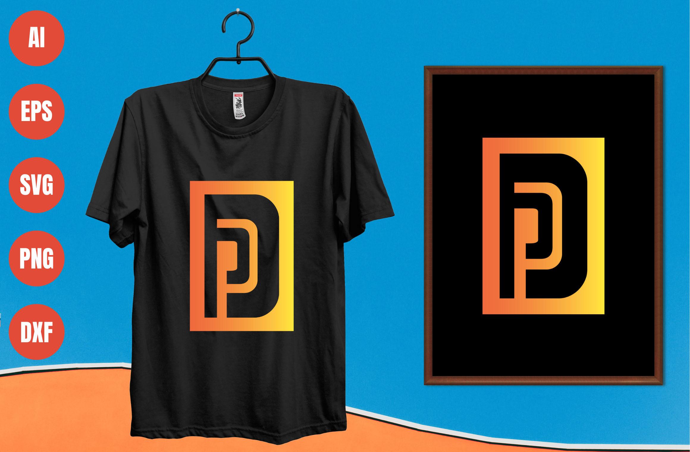 Letter D T-shirt Design 1
