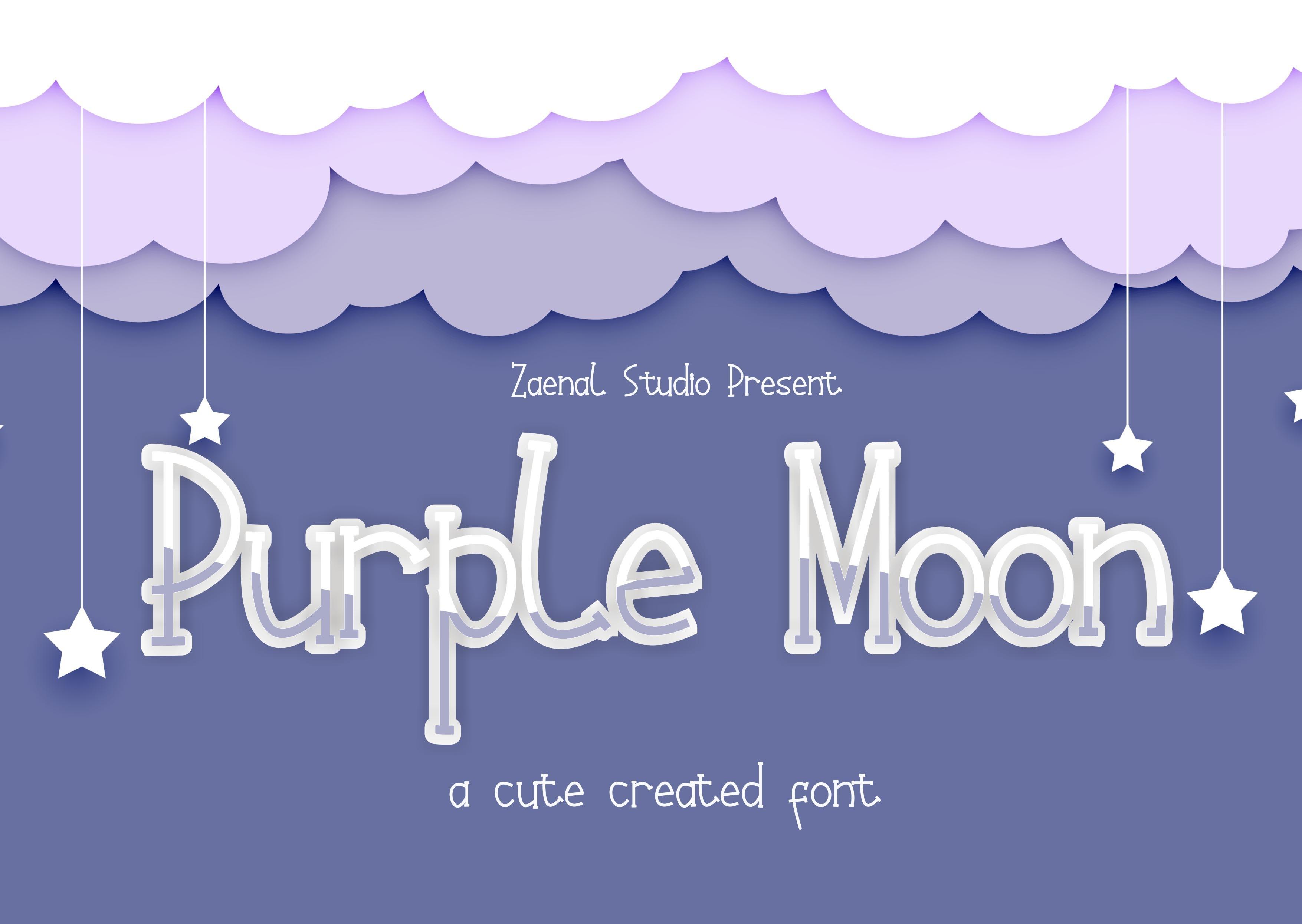 Purple Moon Font