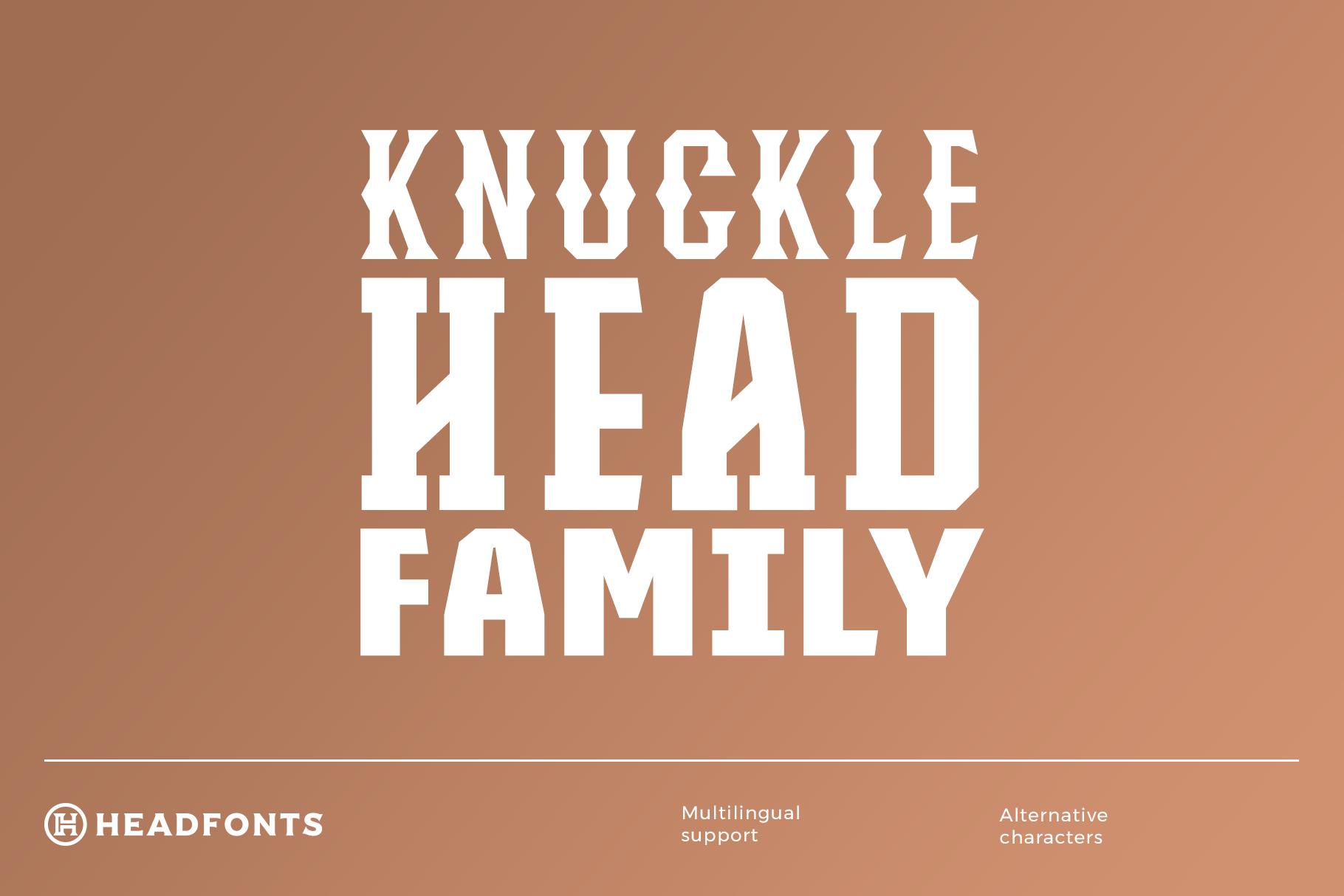 Knucklehead Family Font