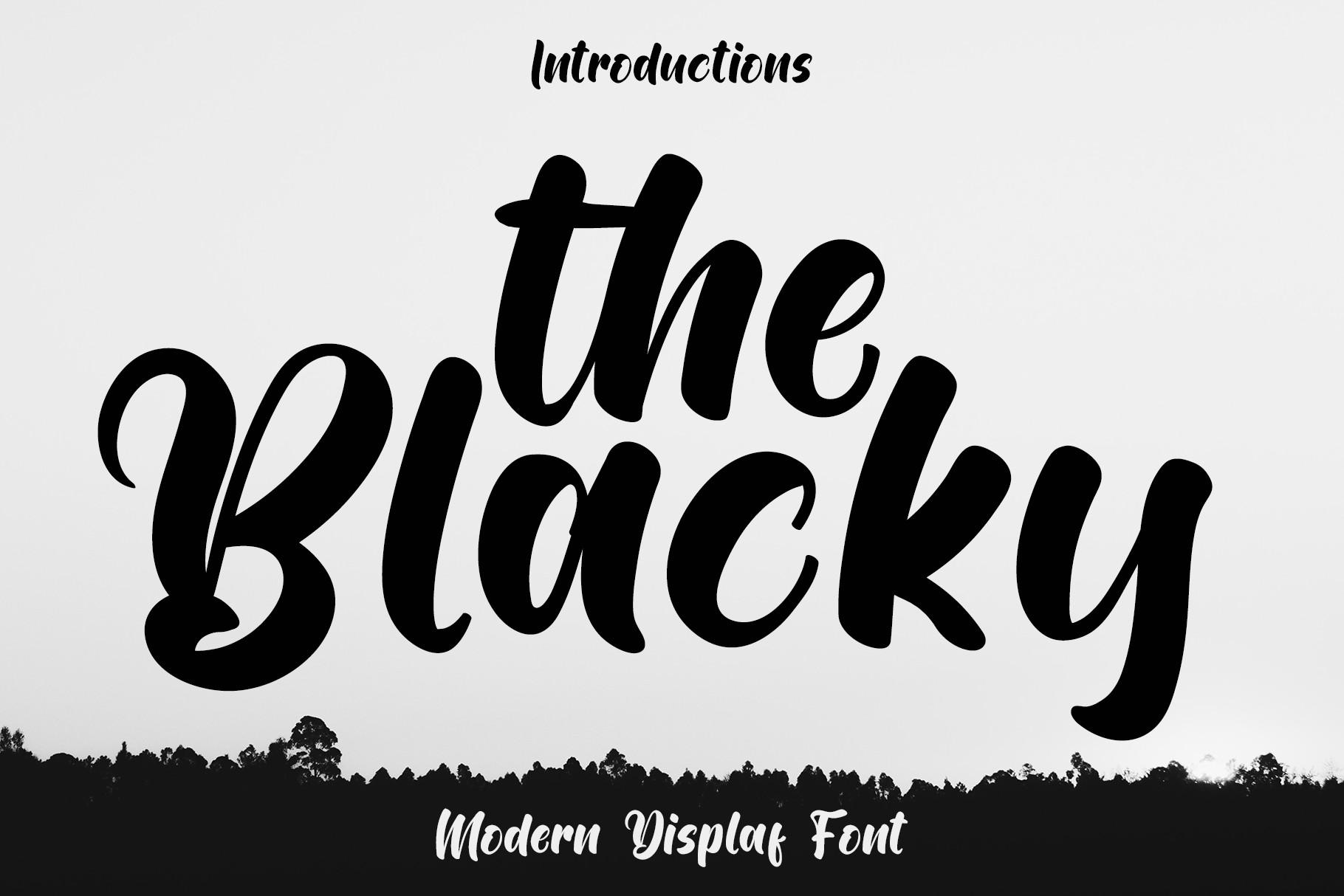 The Blacky Font