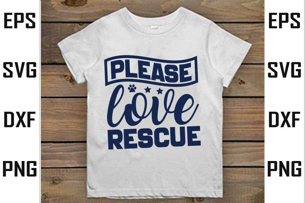 Dog  Svg Design,  Please Love Rescue