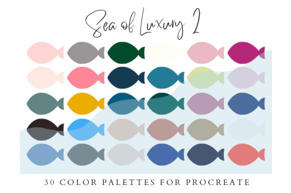 Sea of Luxury 2: Procreate Color Palette