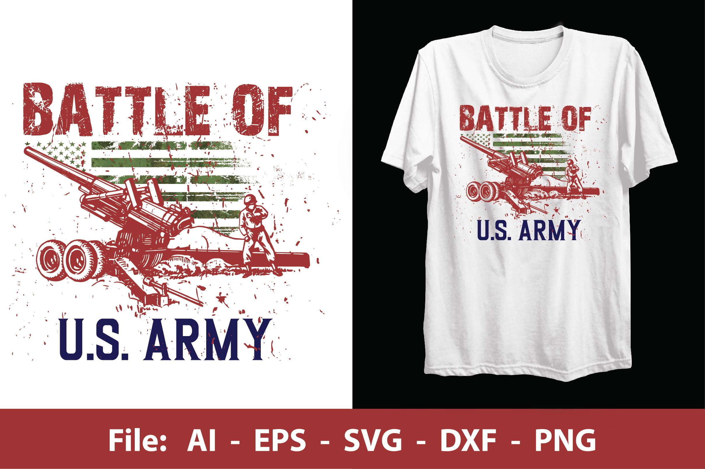 Battle of 198 US Army T-shirt Design