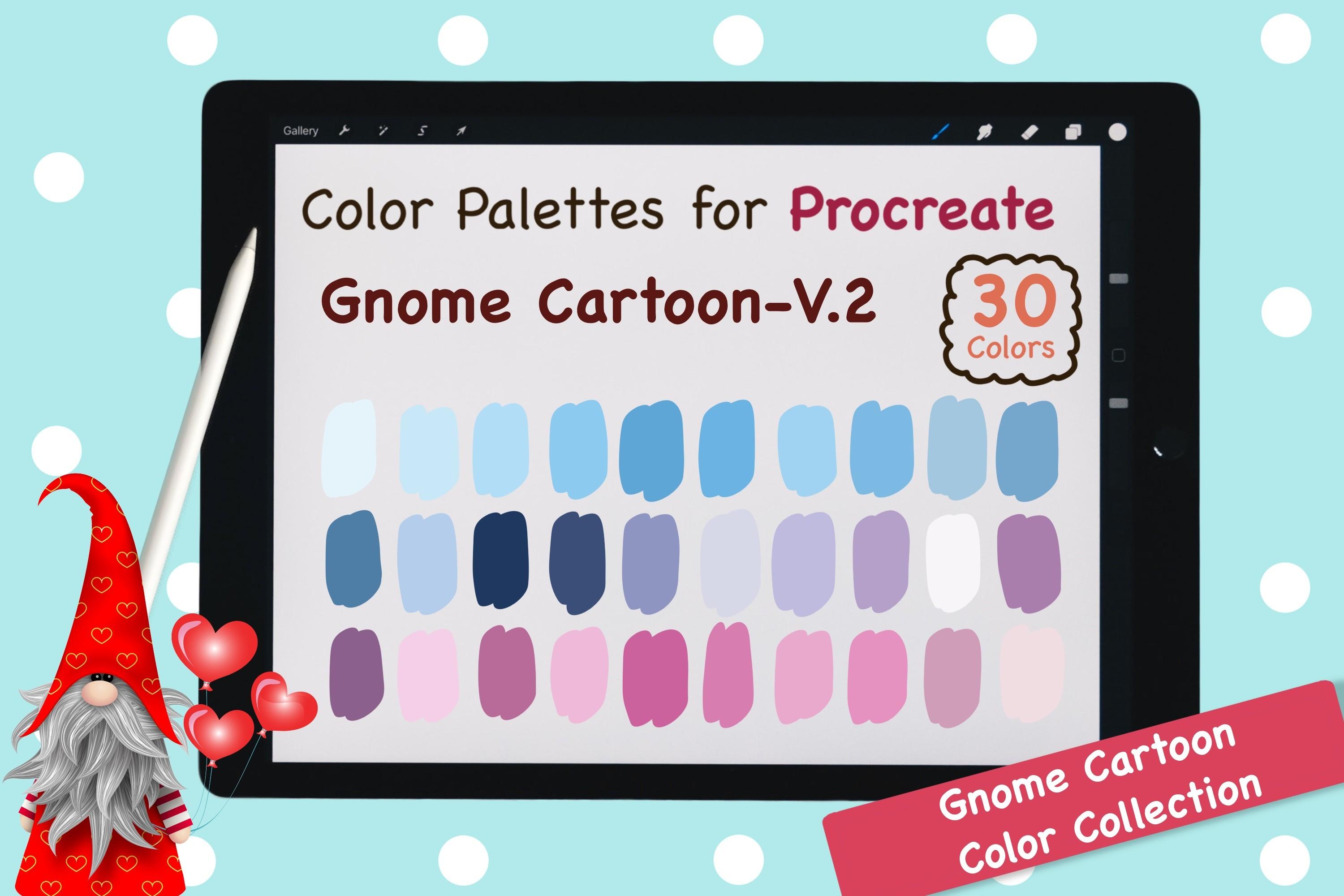 Procreate Color Palette-Gnome CartoonV2