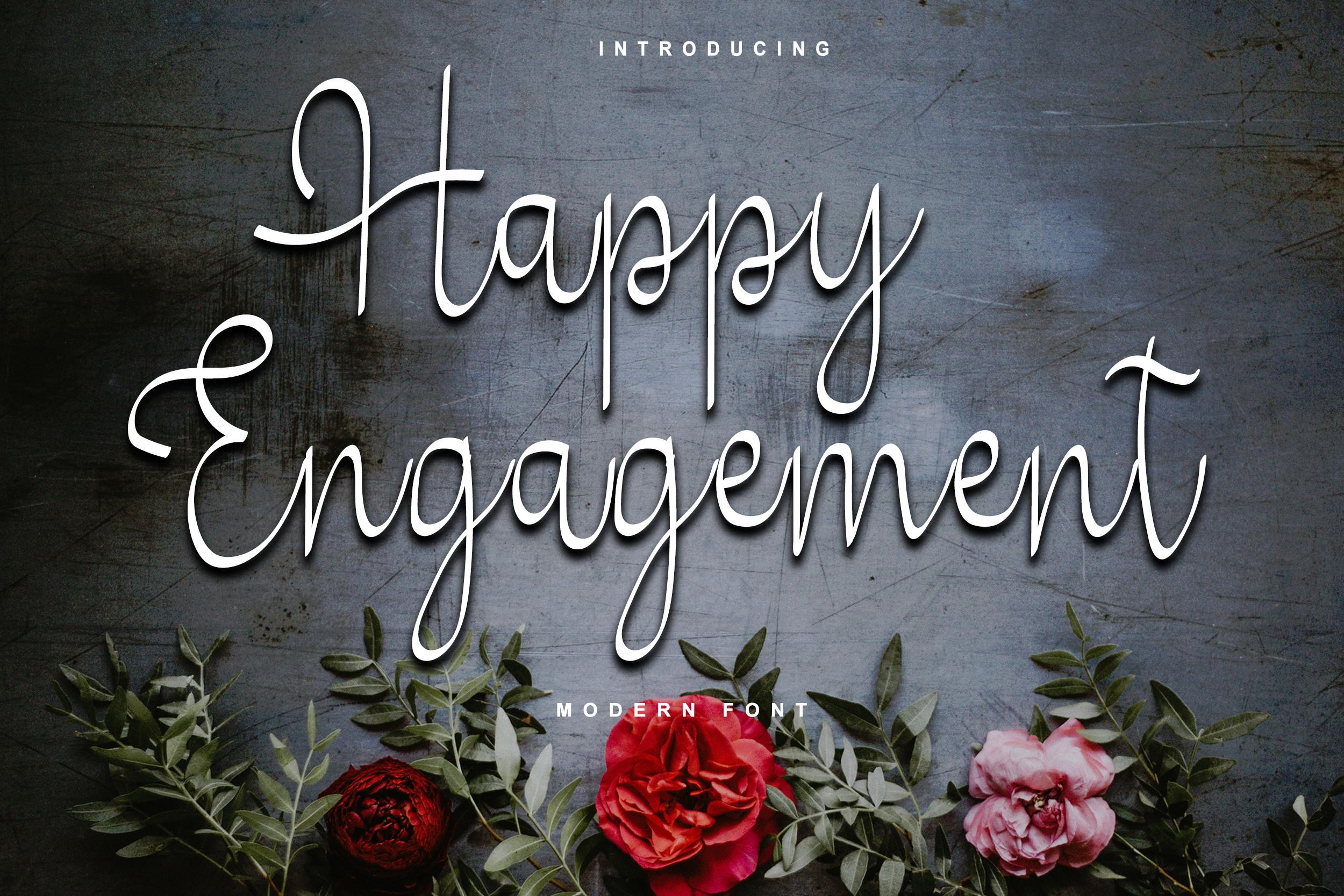 Happy Engagement Font
