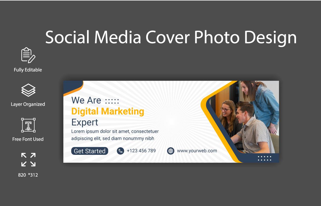 Business Promotion Banner with Photo