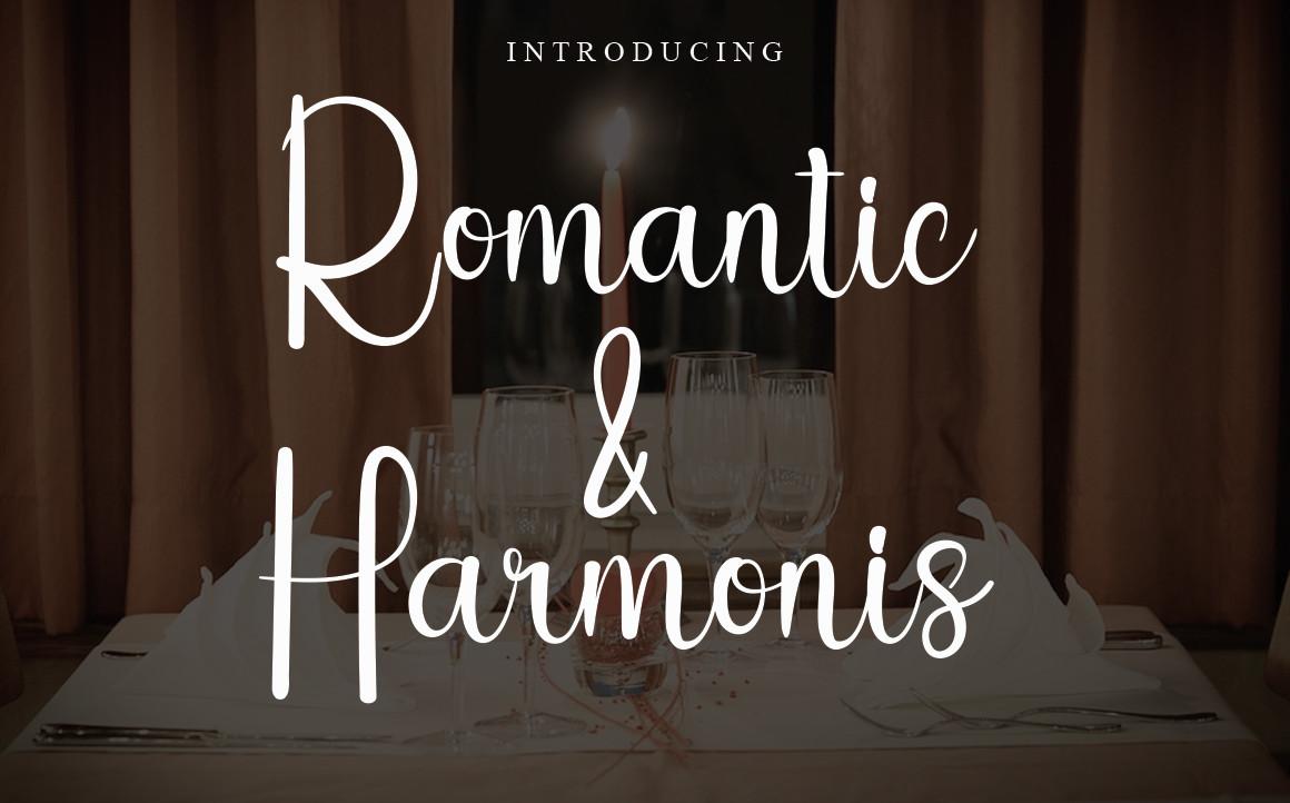 Romantic & Harmonis Font