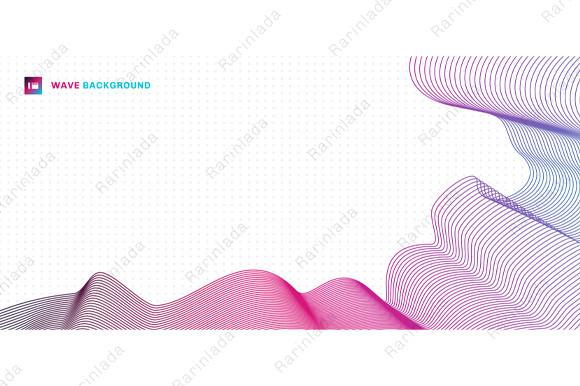 Abstract Line Art Design Wave Pattern