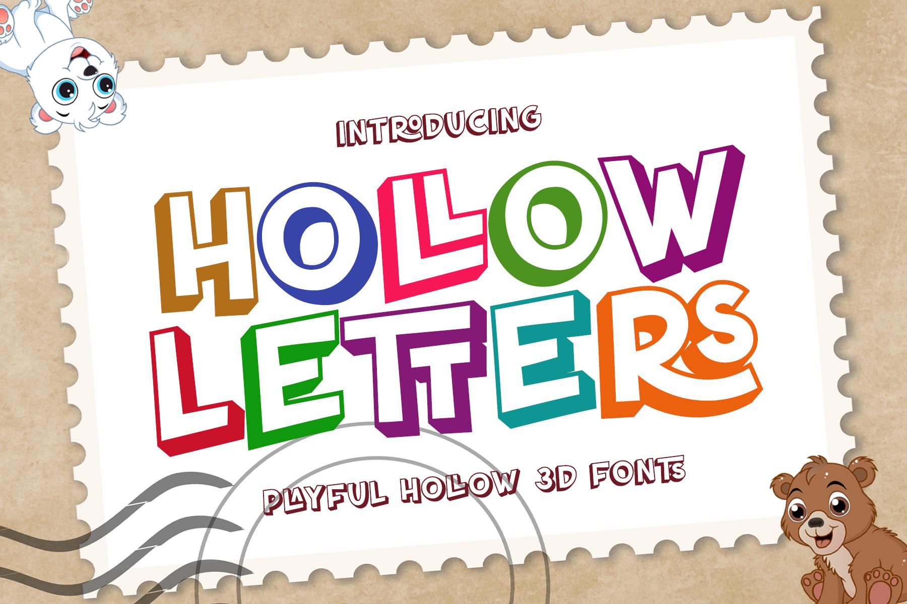 Hollow Letters Font
