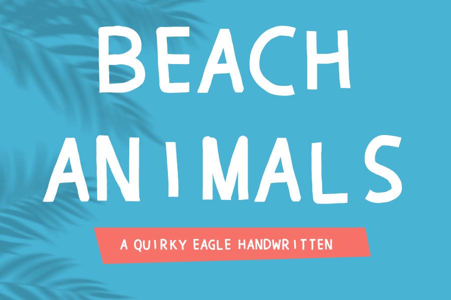 Beach Animals Font