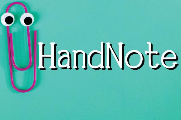 Handnote Font